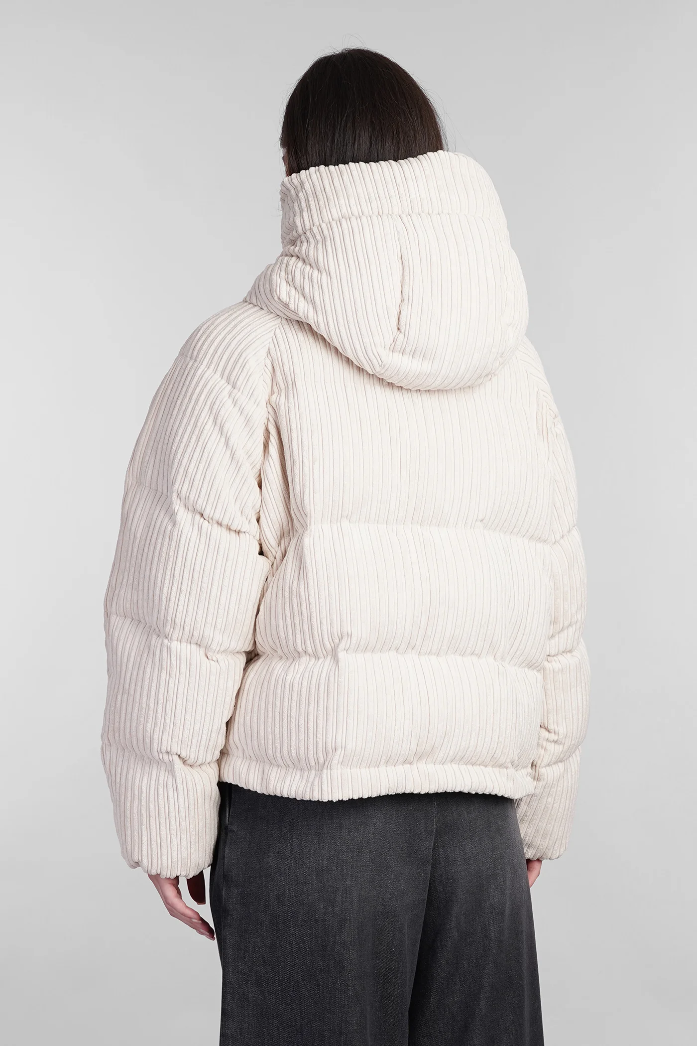 puffer in beige polyester - Image 3