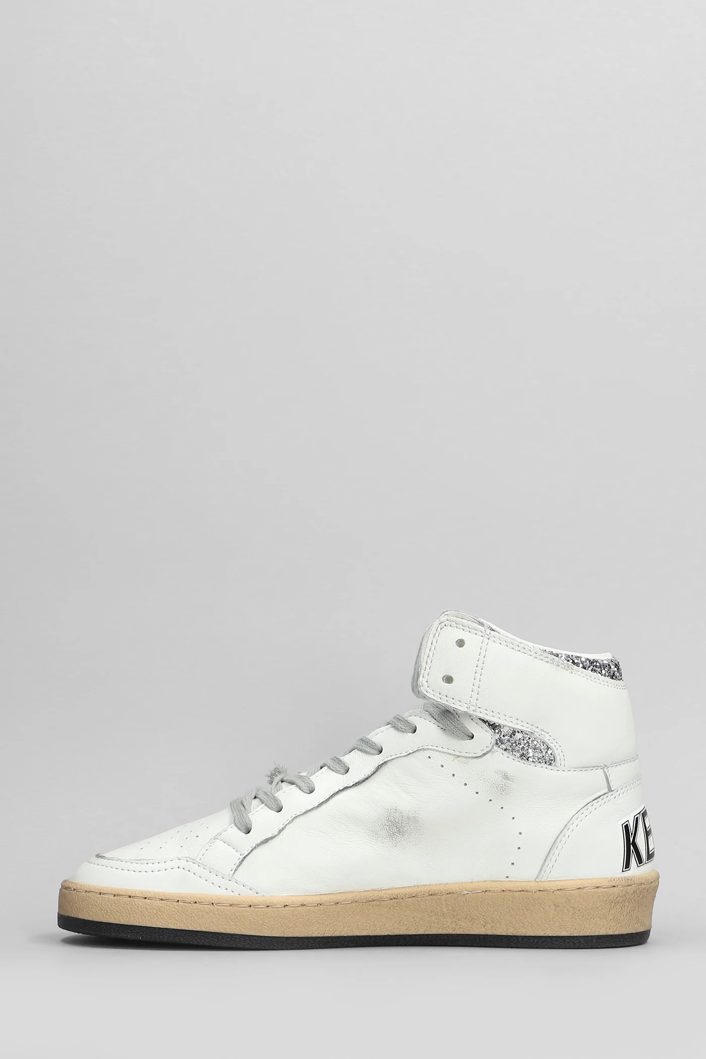 Sky Star Sneakers in white leather - Image 3