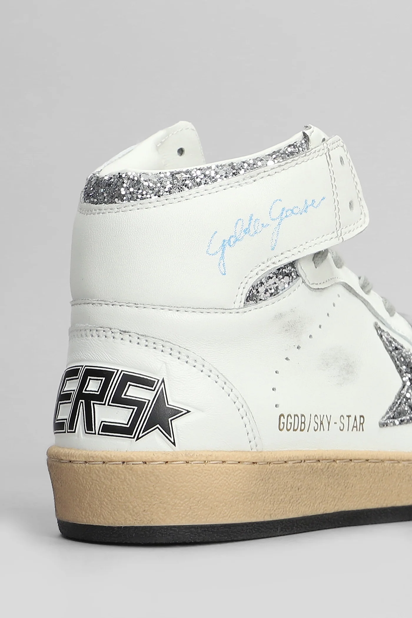 Sky Star Sneakers in white leather - Image 5