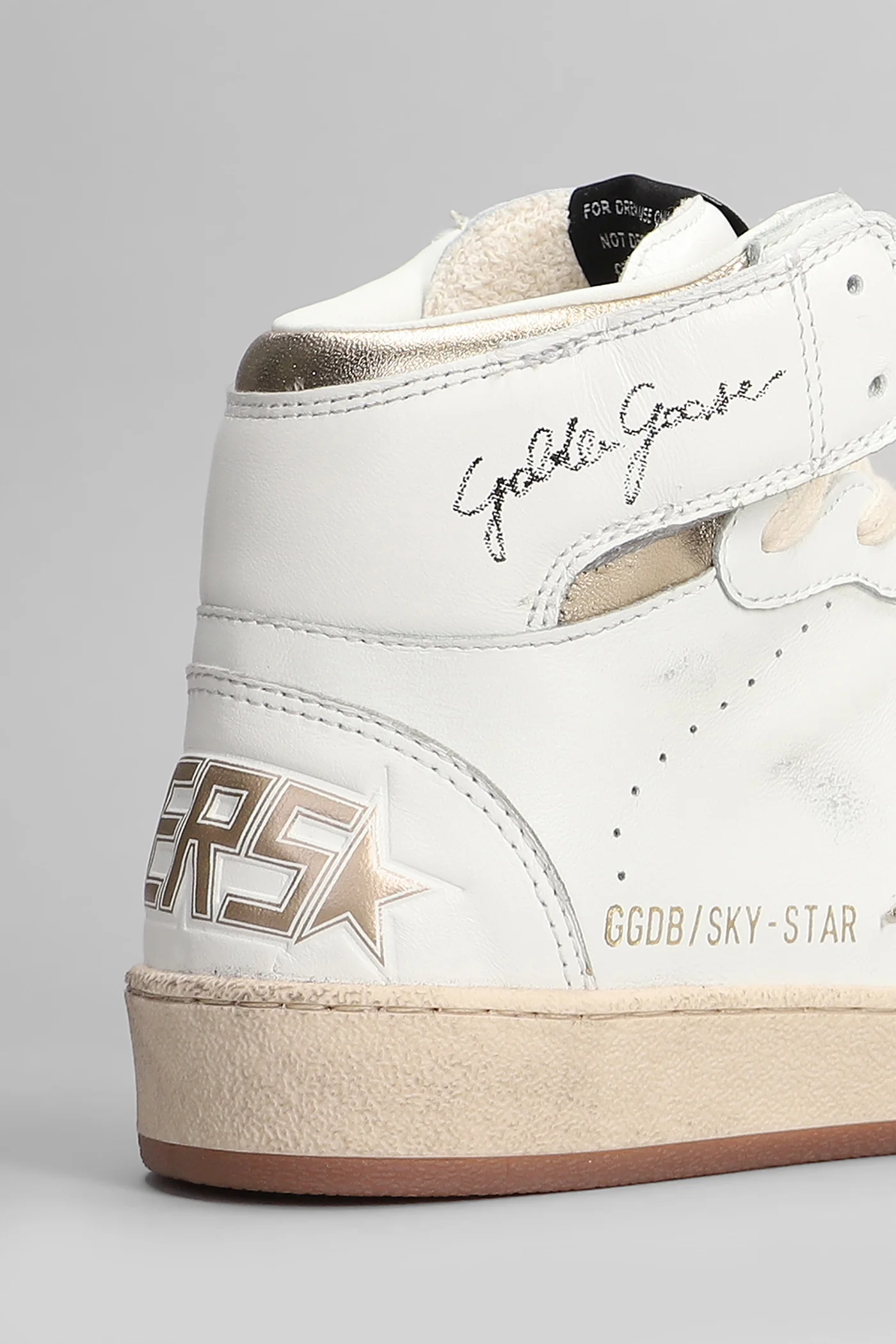 Sky Star Sneakers in white leather - Image 5