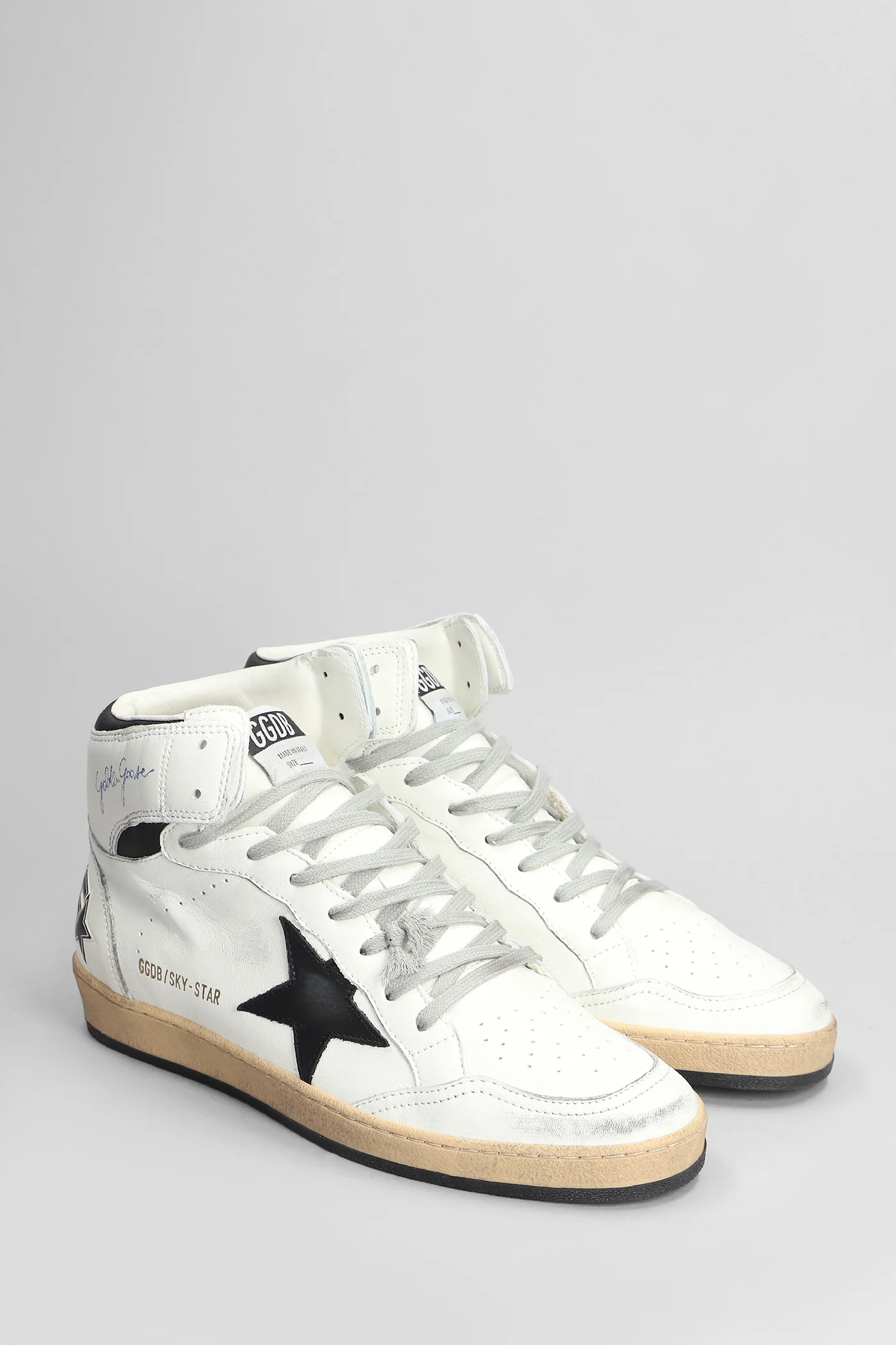Sky Star Sneakers in white leather - Image 2