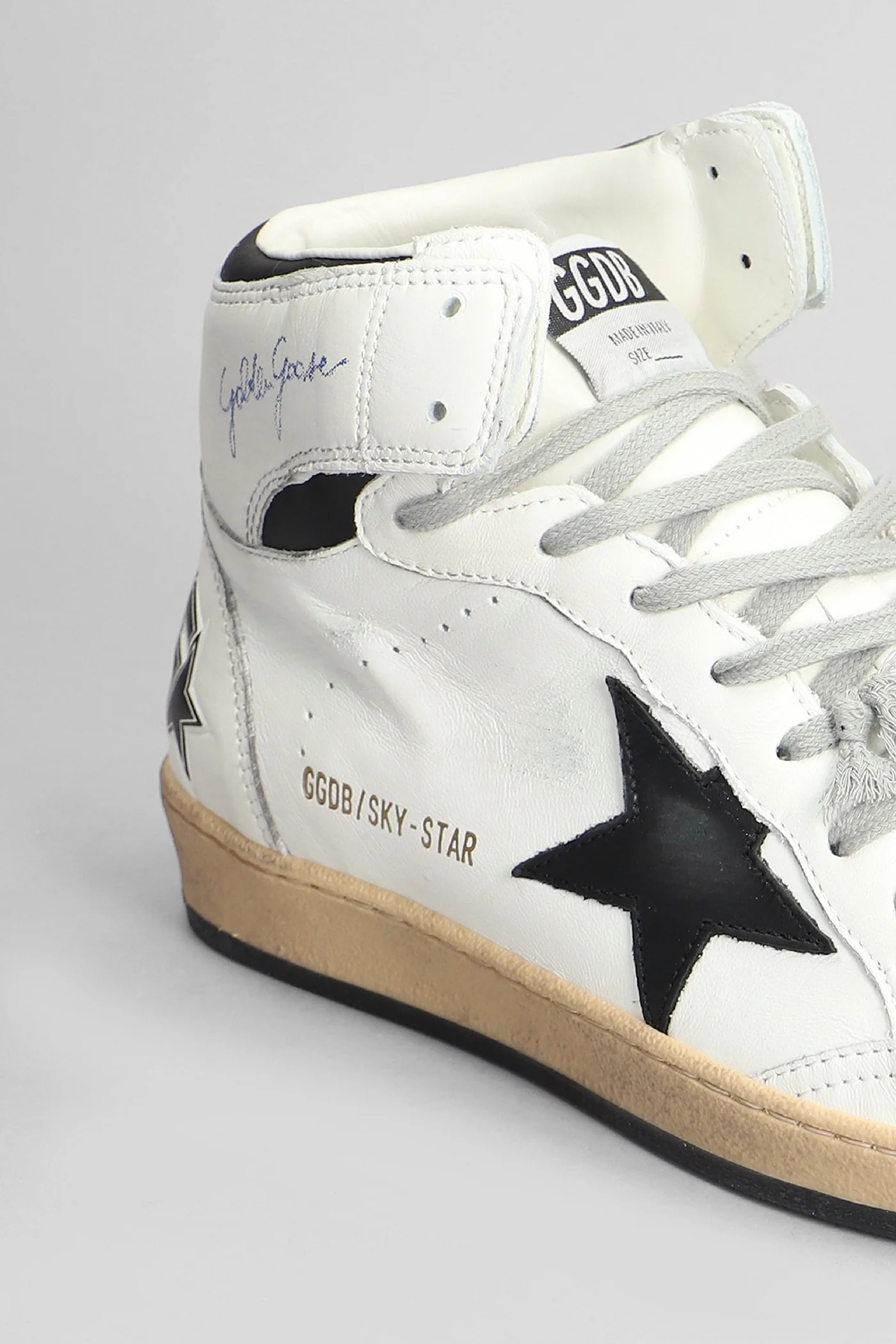 Sky Star Sneakers in white leather - Image 5