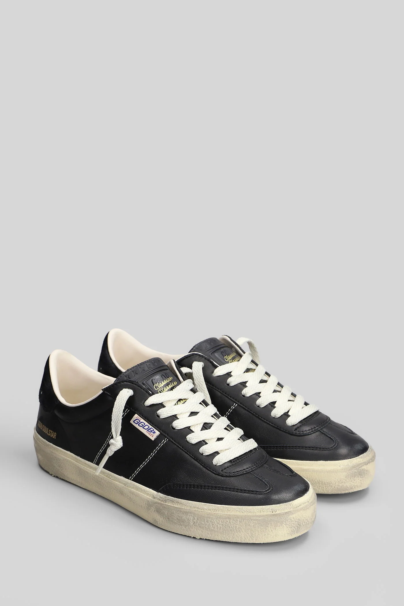 Soul Star Sneakers in black leather - Image 2
