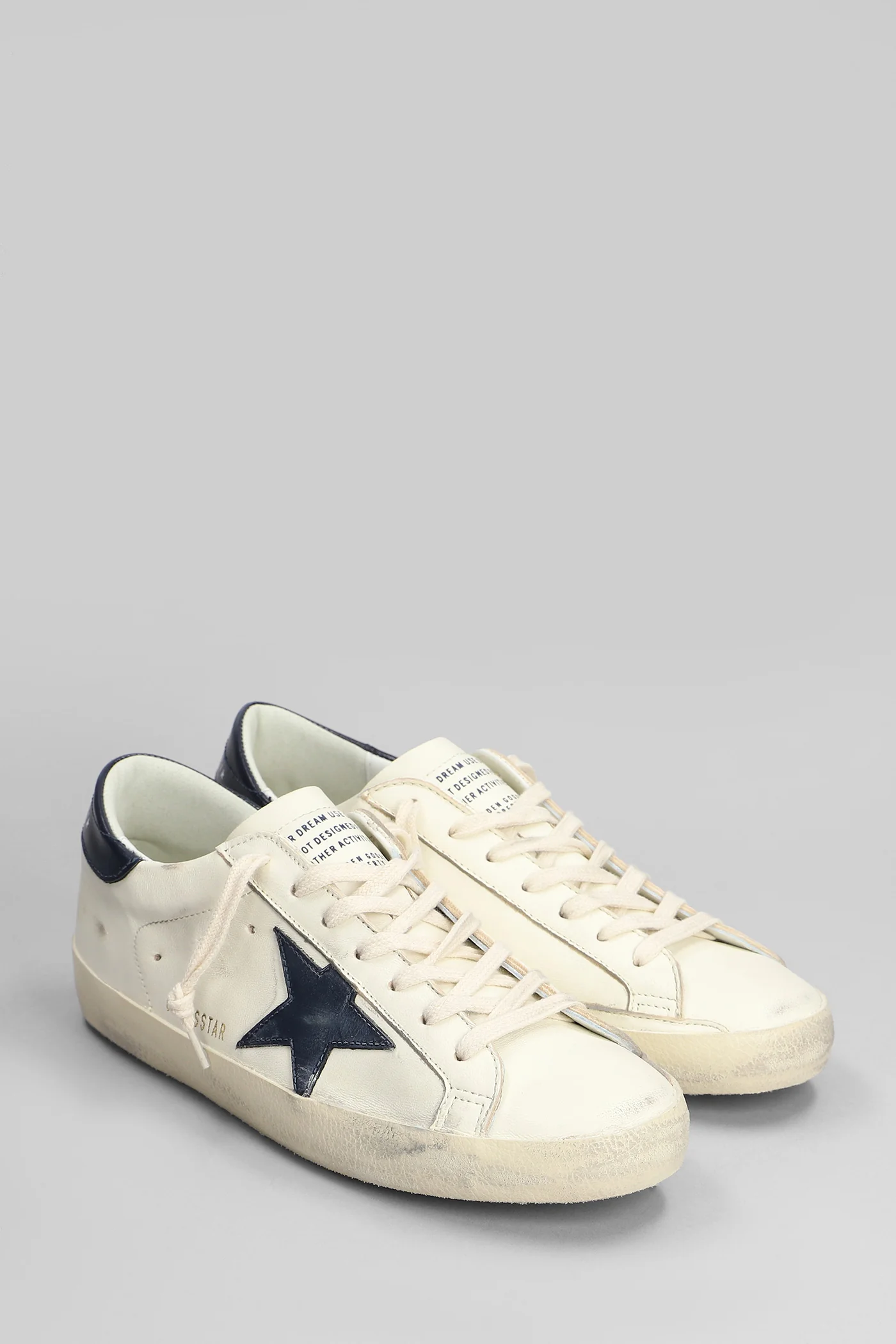 Superstar Sneakers in beige leather - Image 2