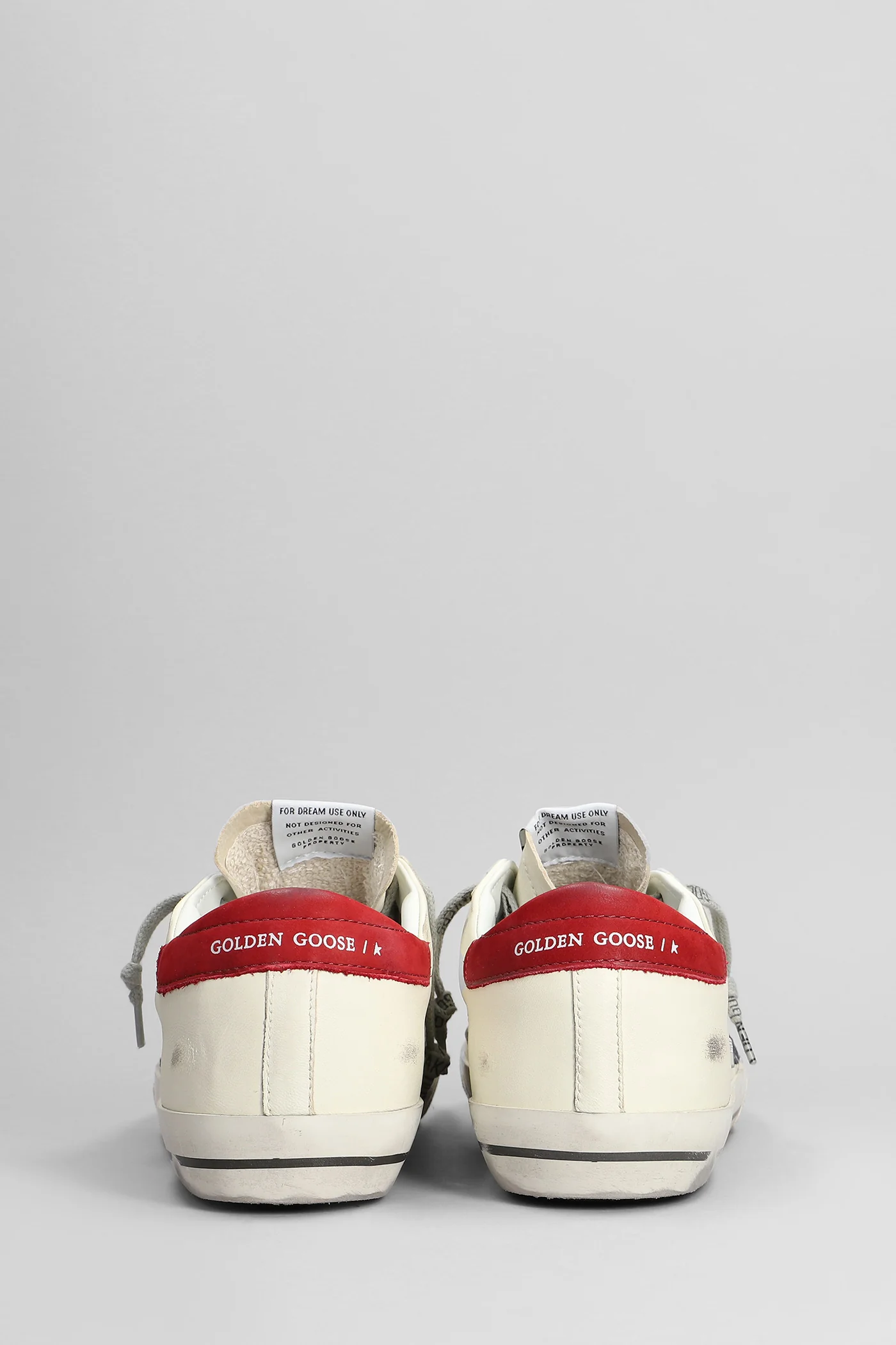 Superstar Sneakers in beige leather - Image 4