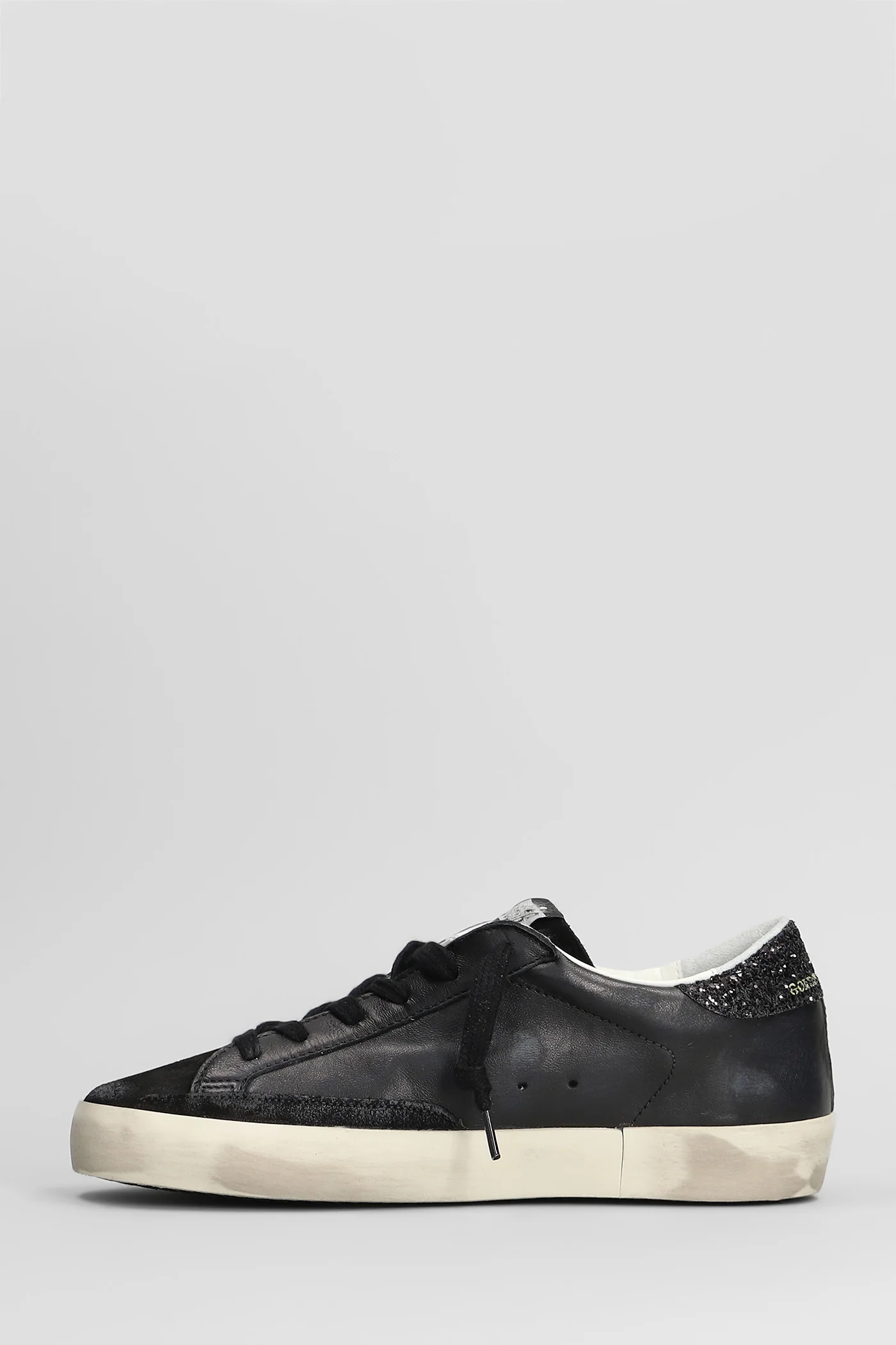 Superstar Sneakers in black suede and leather - Image 3