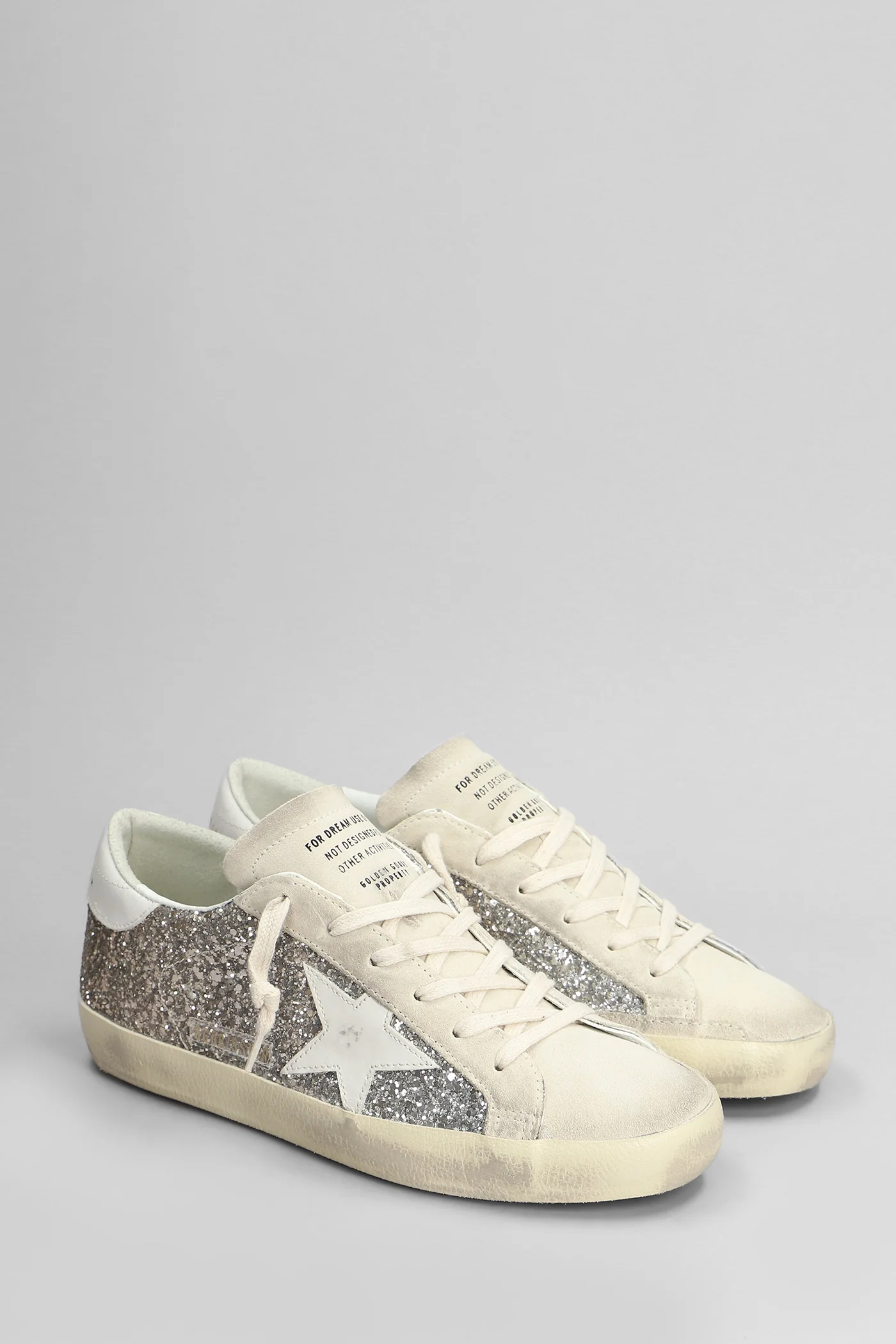 Superstar Sneakers in gold glitter - Image 2