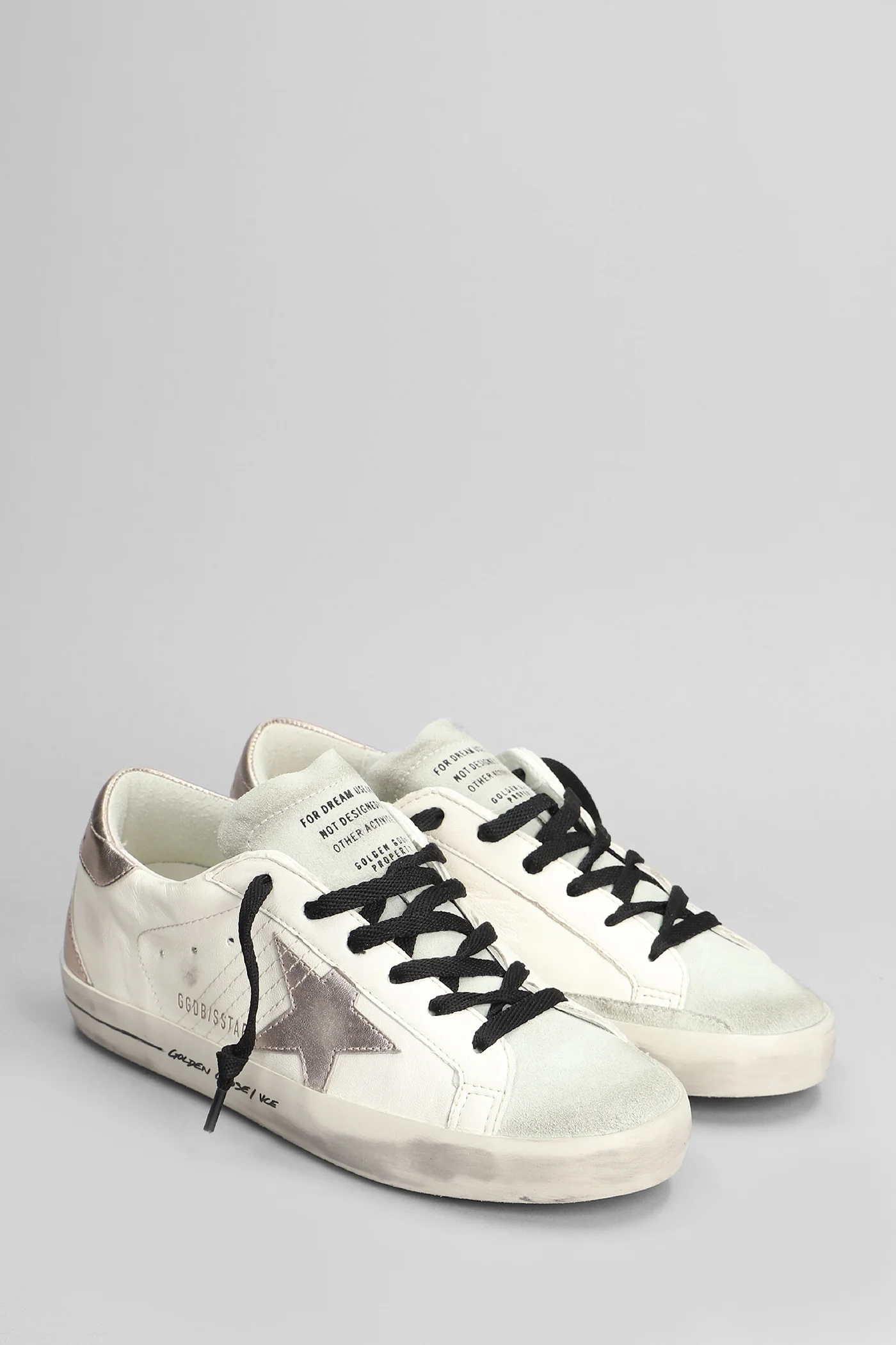 Superstar Sneakers in white suede and leather - Image 2