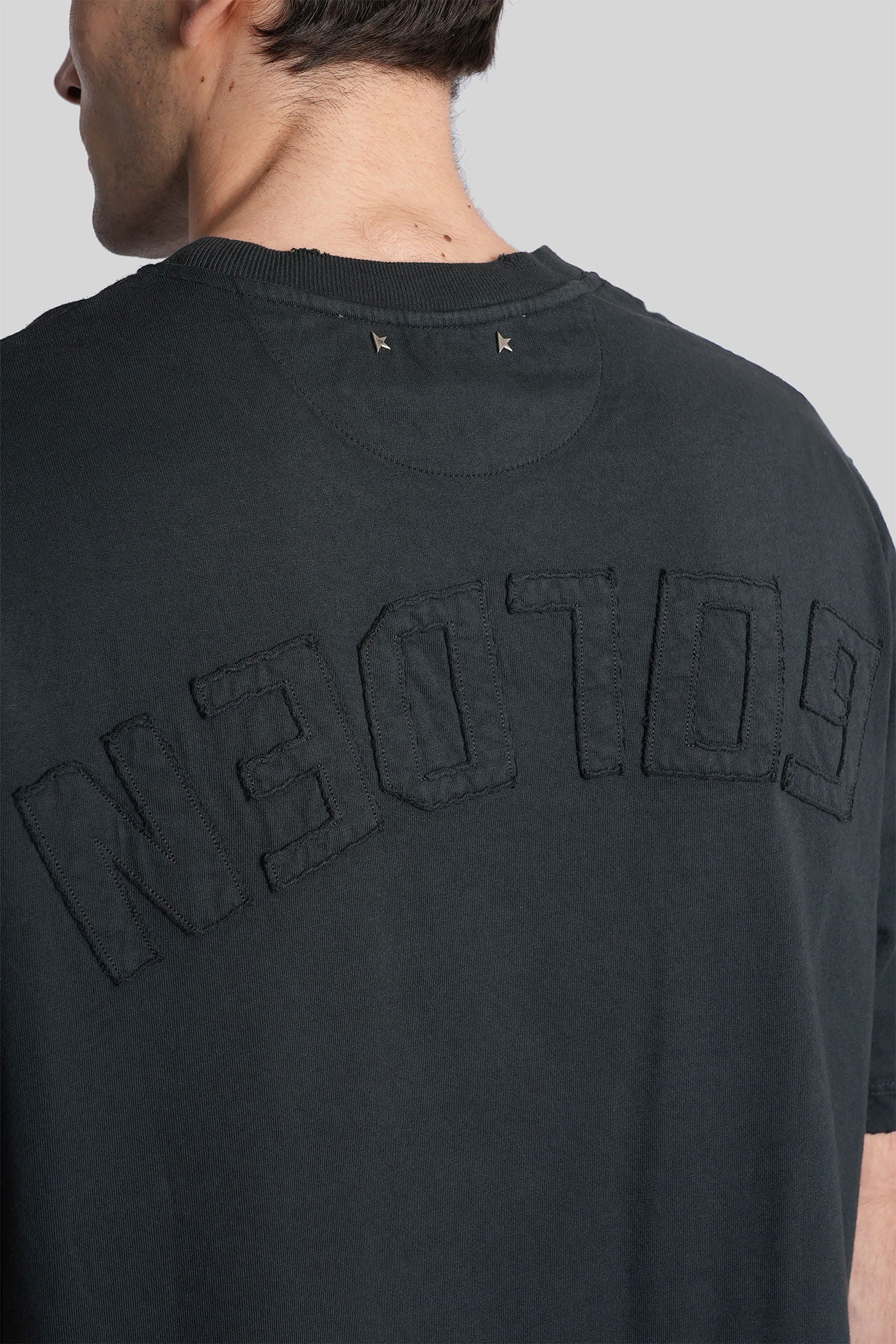 T-Shirt in black cotton - Image 5