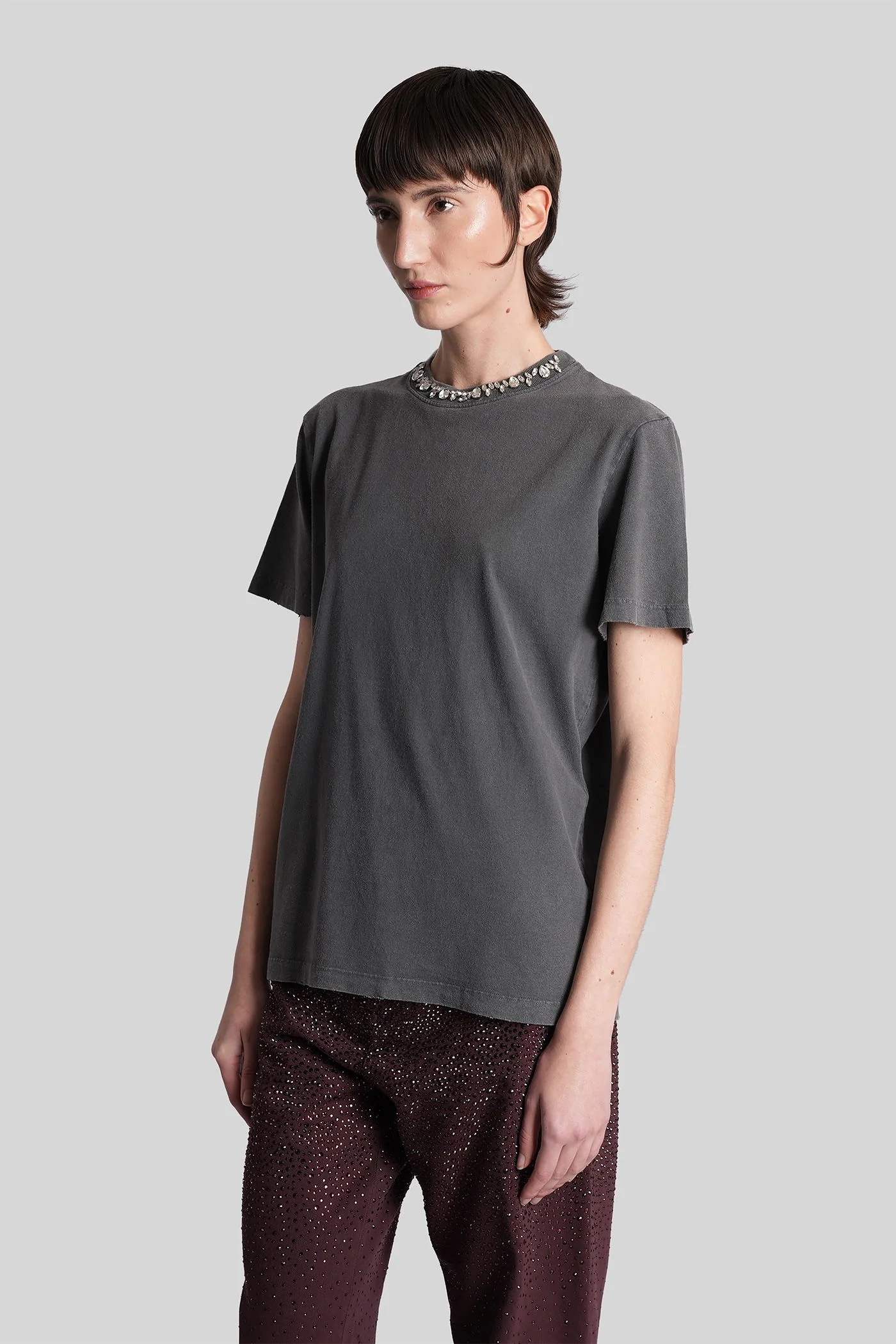T-Shirt in grey cotton - Image 4