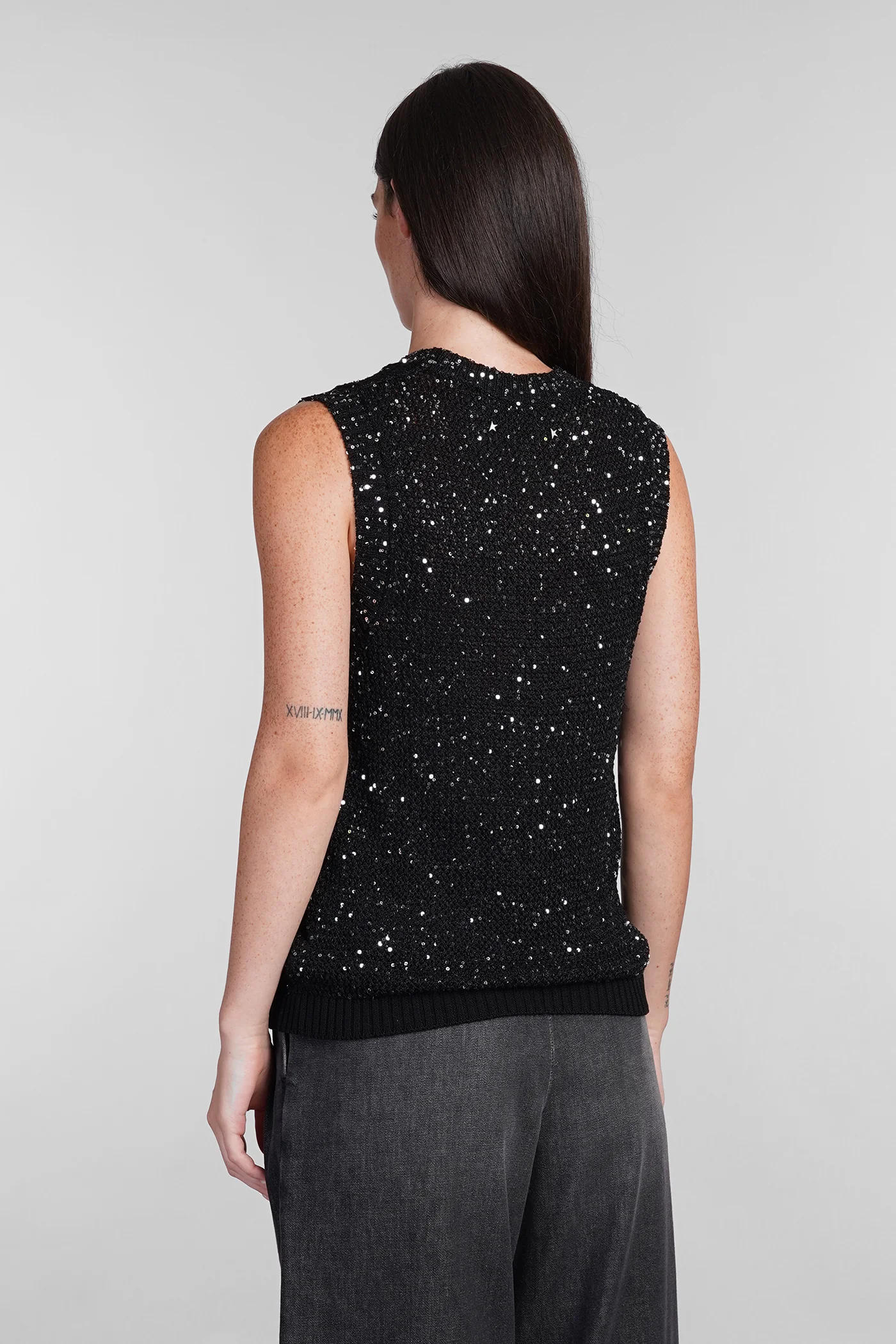 Topwear in black polyamide - Image 3