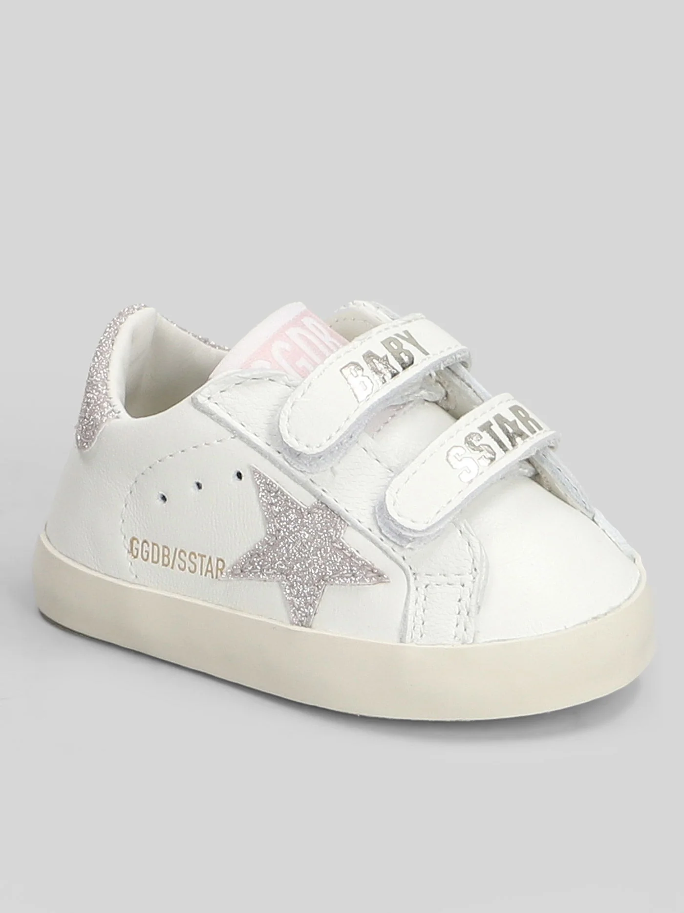 Baby School Sneakers in white leather - Image 5