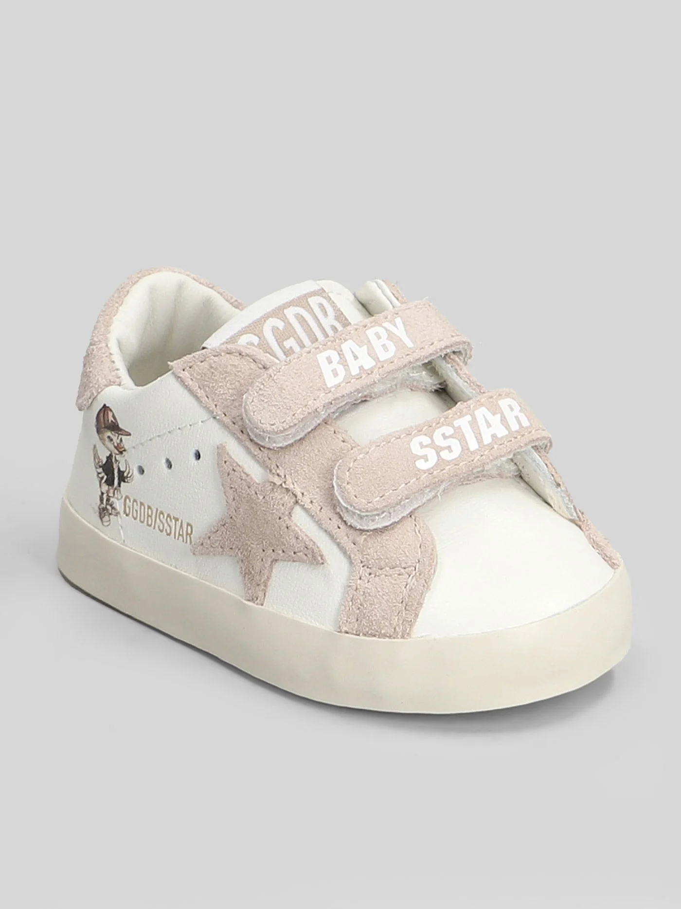 Baby School Sneakers in white suede and leather - Image 5