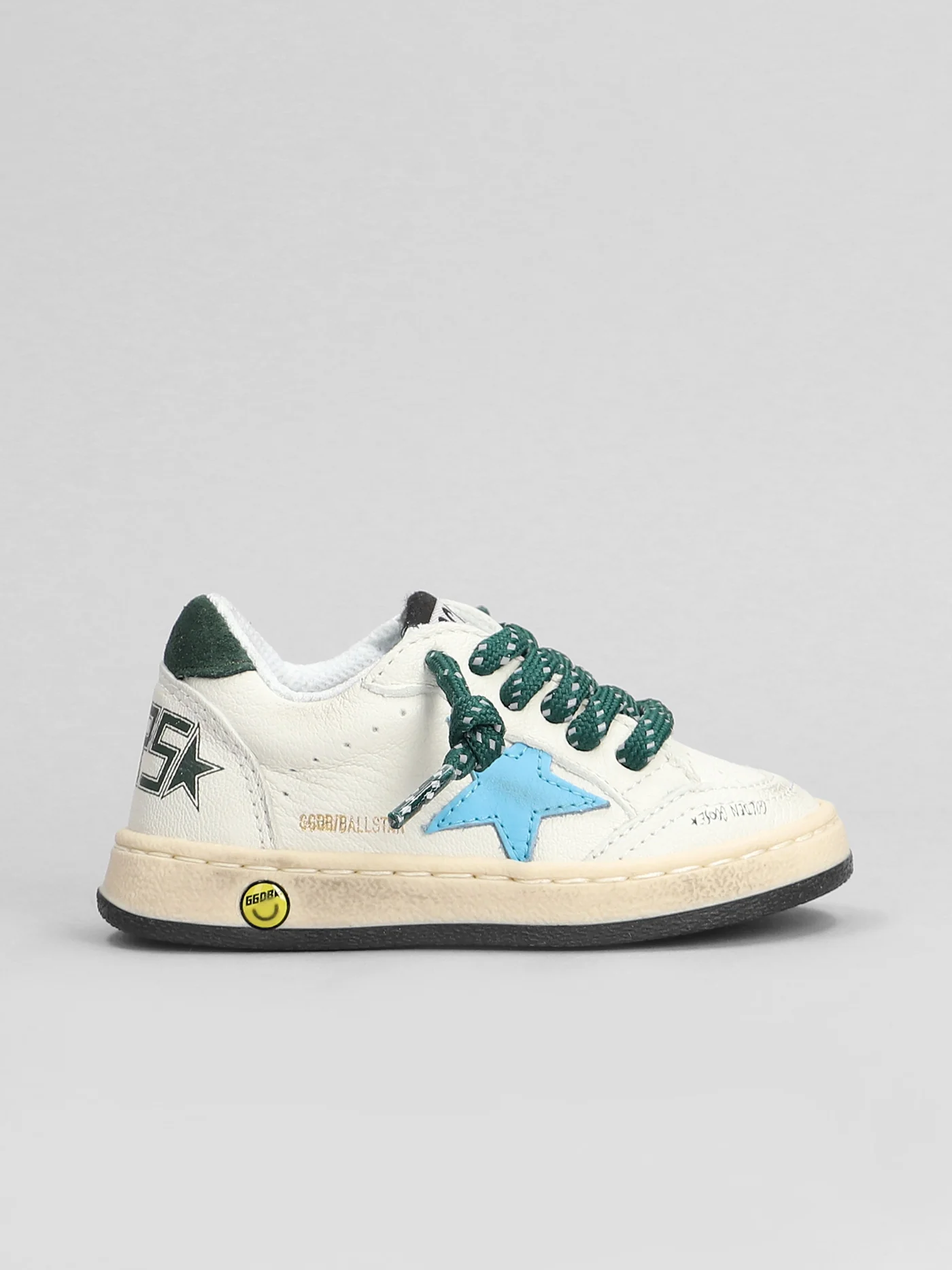 Ball Star Sneakers in white leather - Image 6