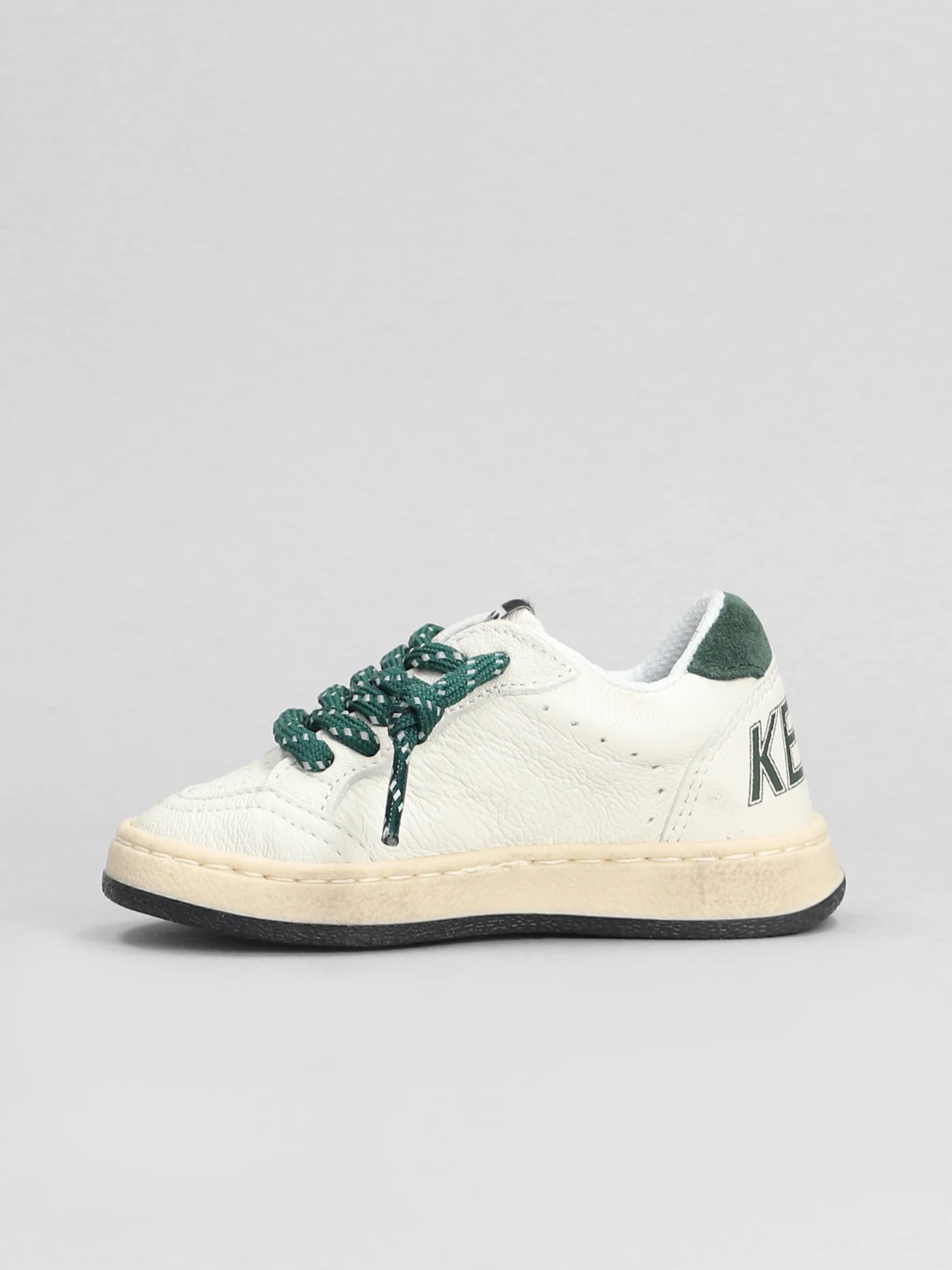 Ball Star Sneakers in white leather - Image 8
