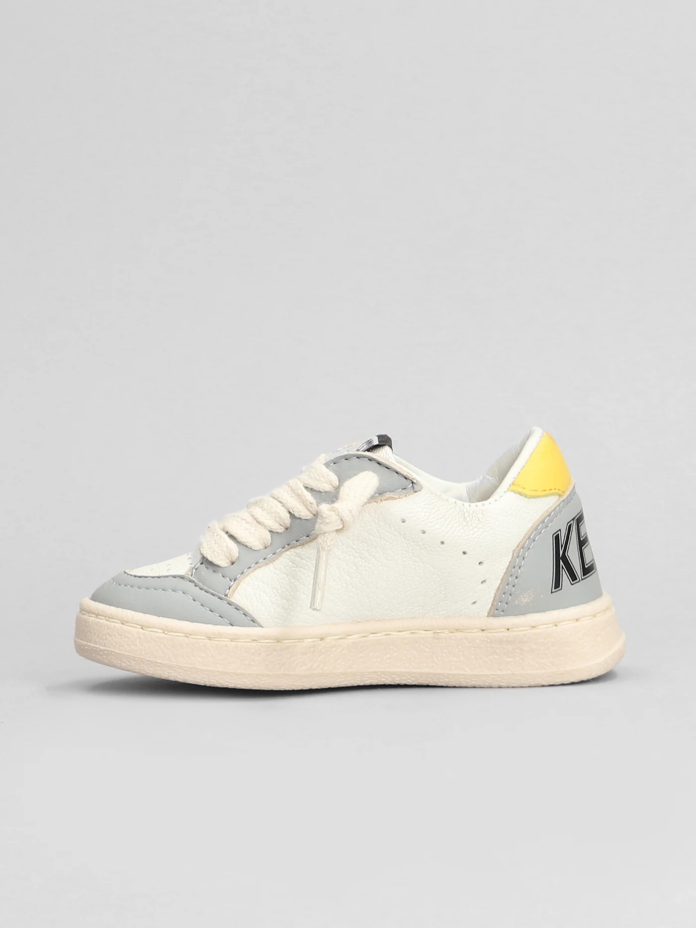 Ball Star Sneakers in white leather - Image 3