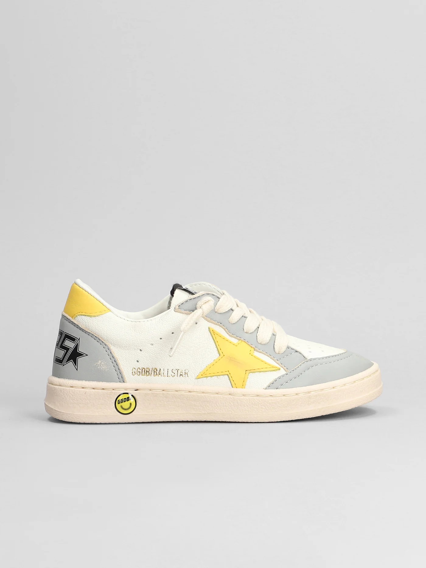 Ball Star Sneakers in white leather