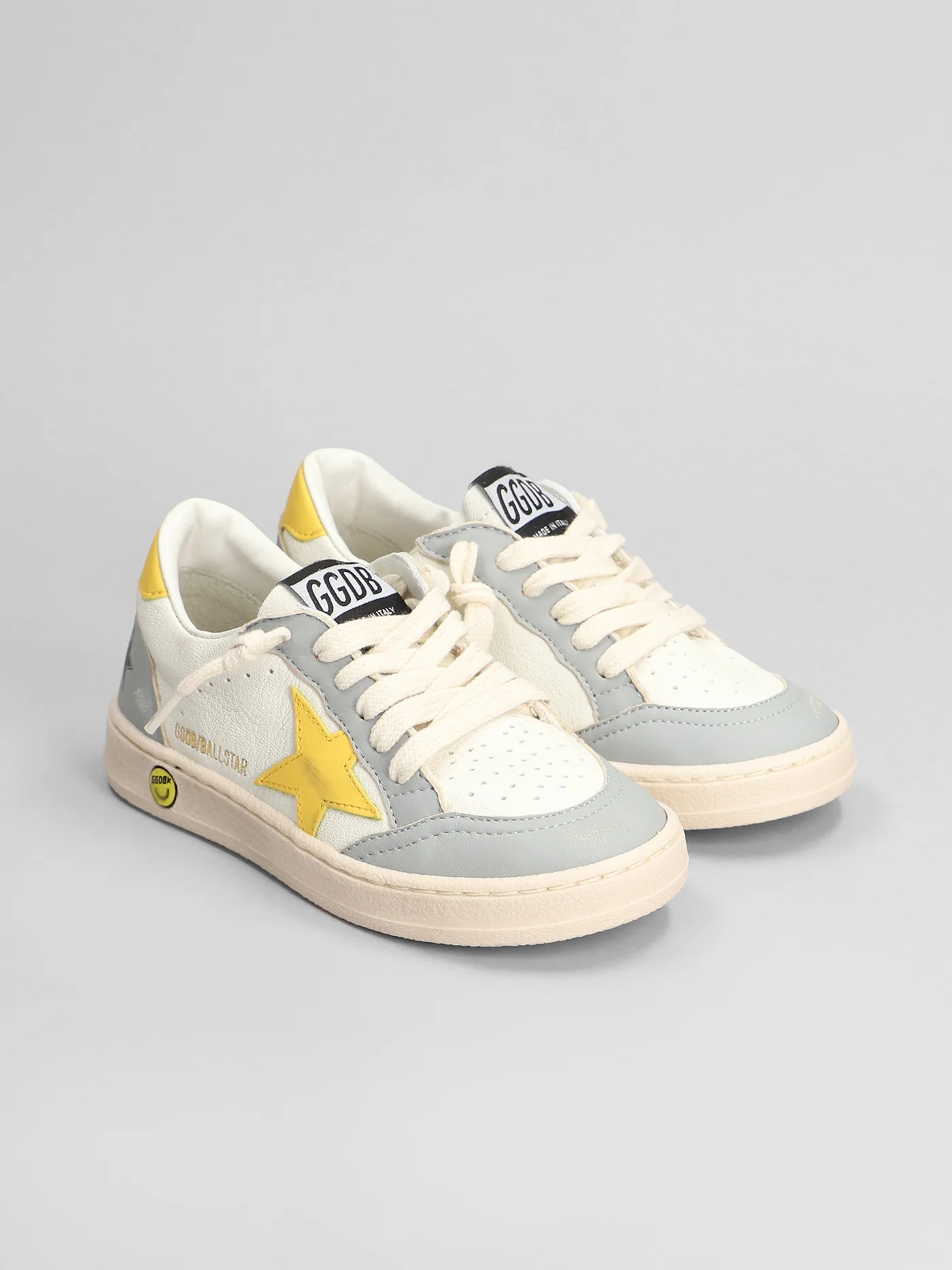 Ball Star Sneakers in white leather - Image 2