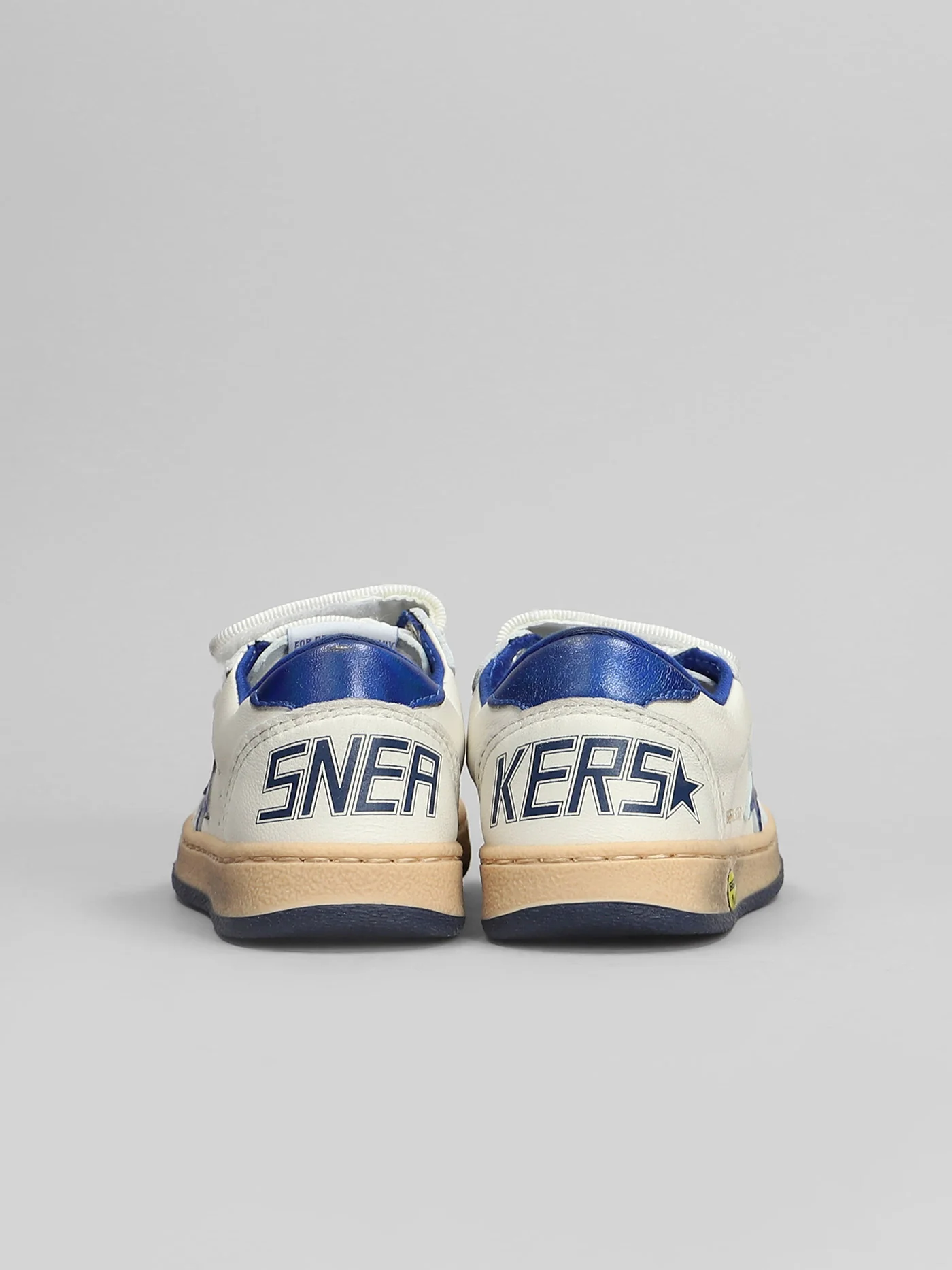 Ball Star Sneakers in white leather - Image 4
