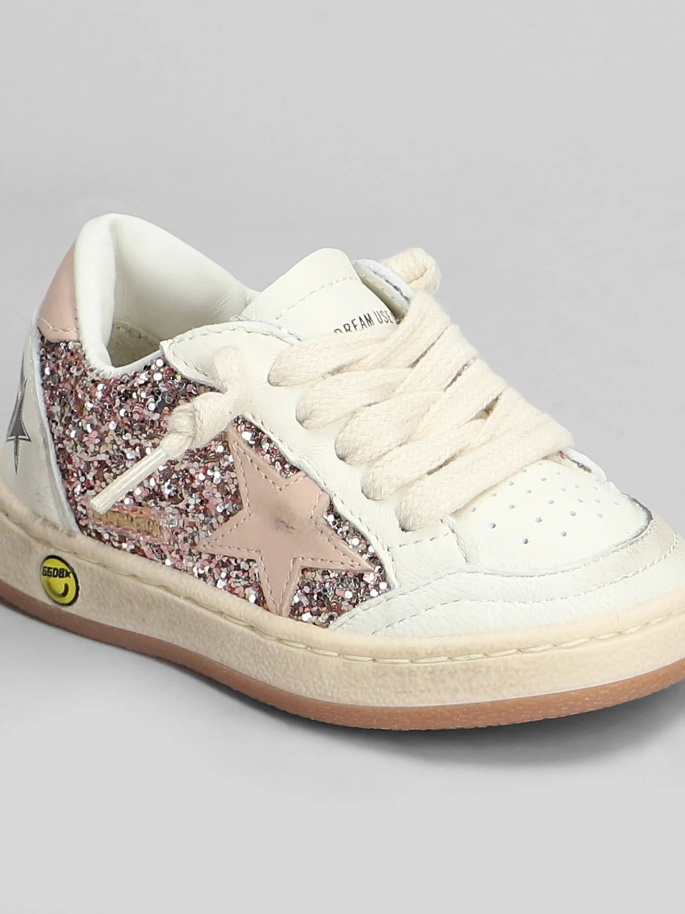 Ball Star Sneakers in white leather - Image 5