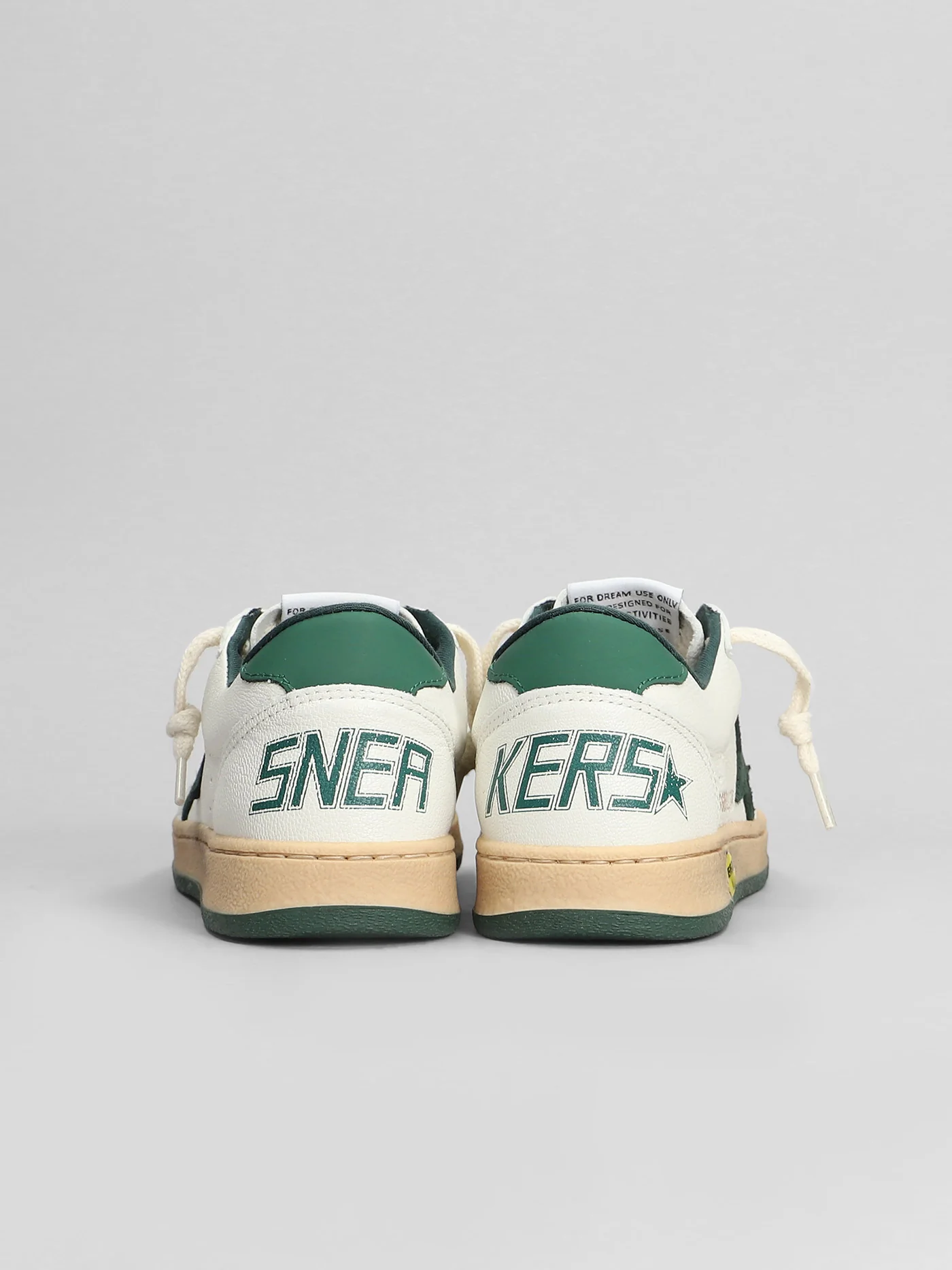 Ball Star Sneakers in white leather - Image 4