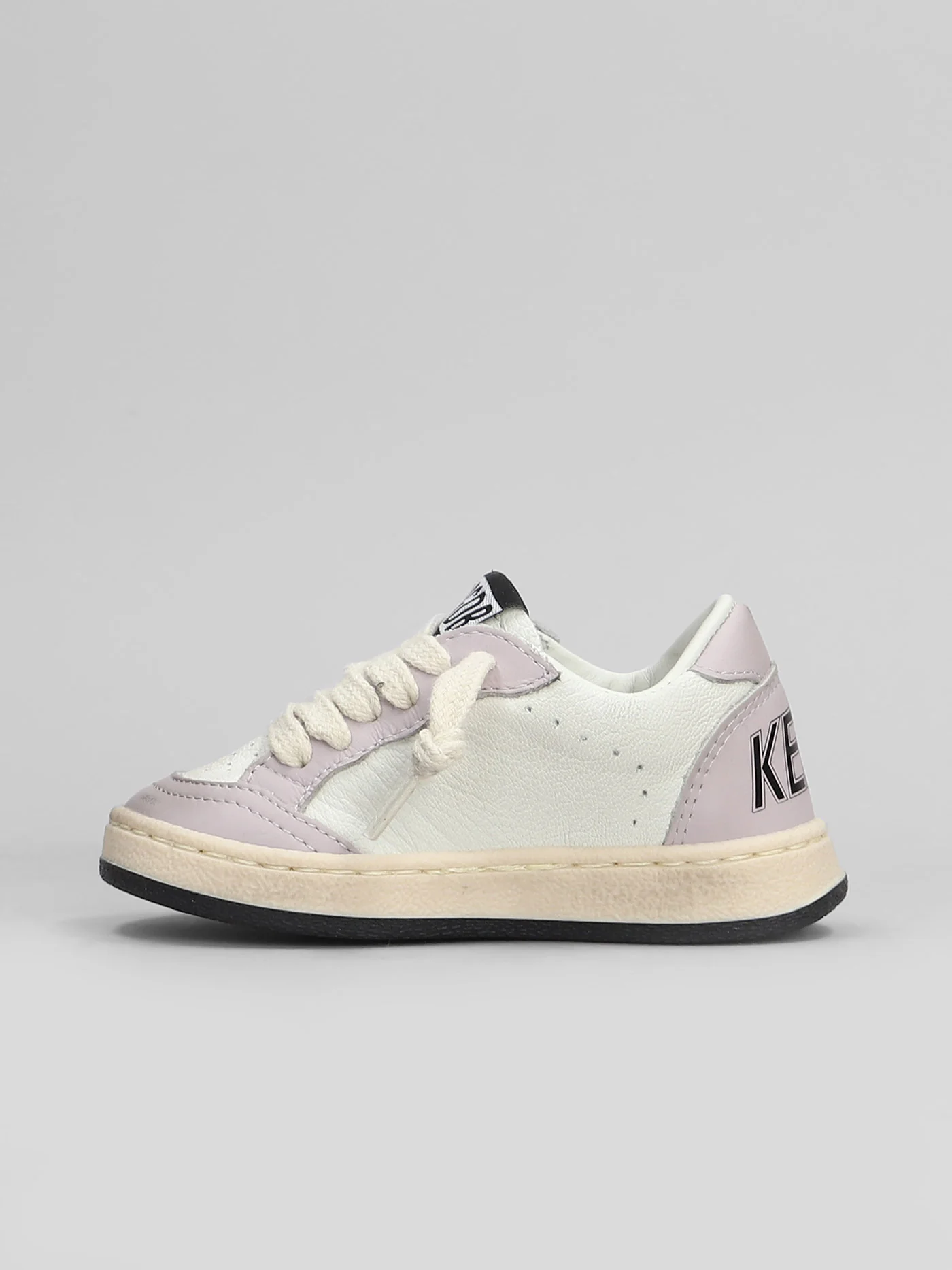 Ball Star Sneakers in white leather - Image 3