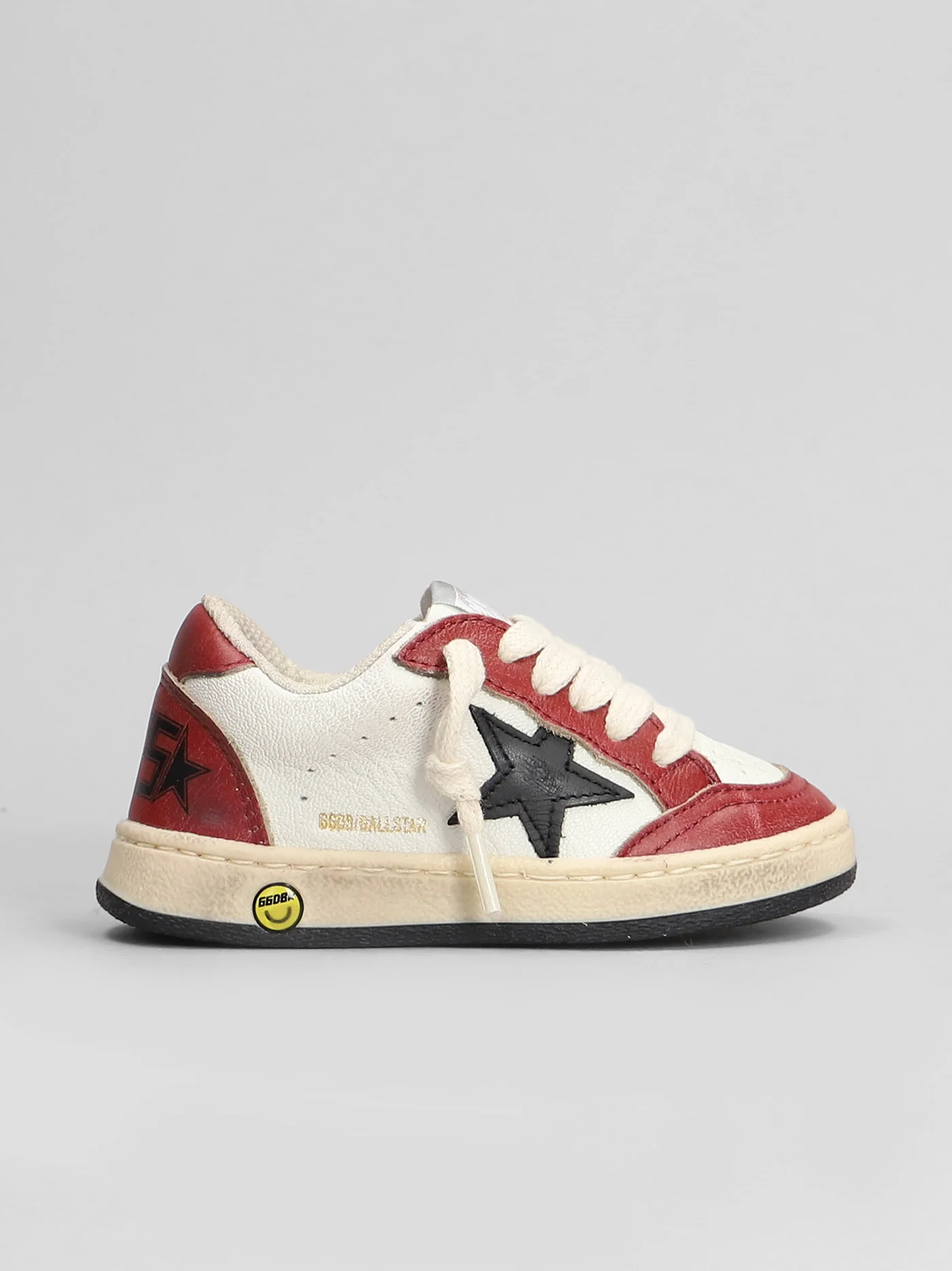 Ball Star Sneakers in white leather