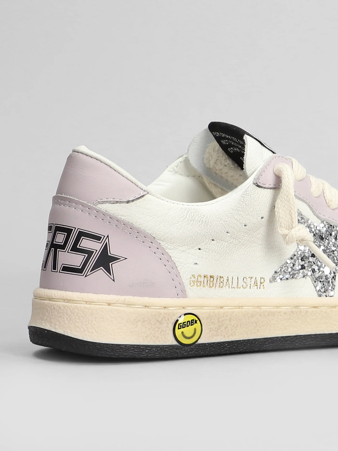 Ball Star Sneakers in white leather - Image 10