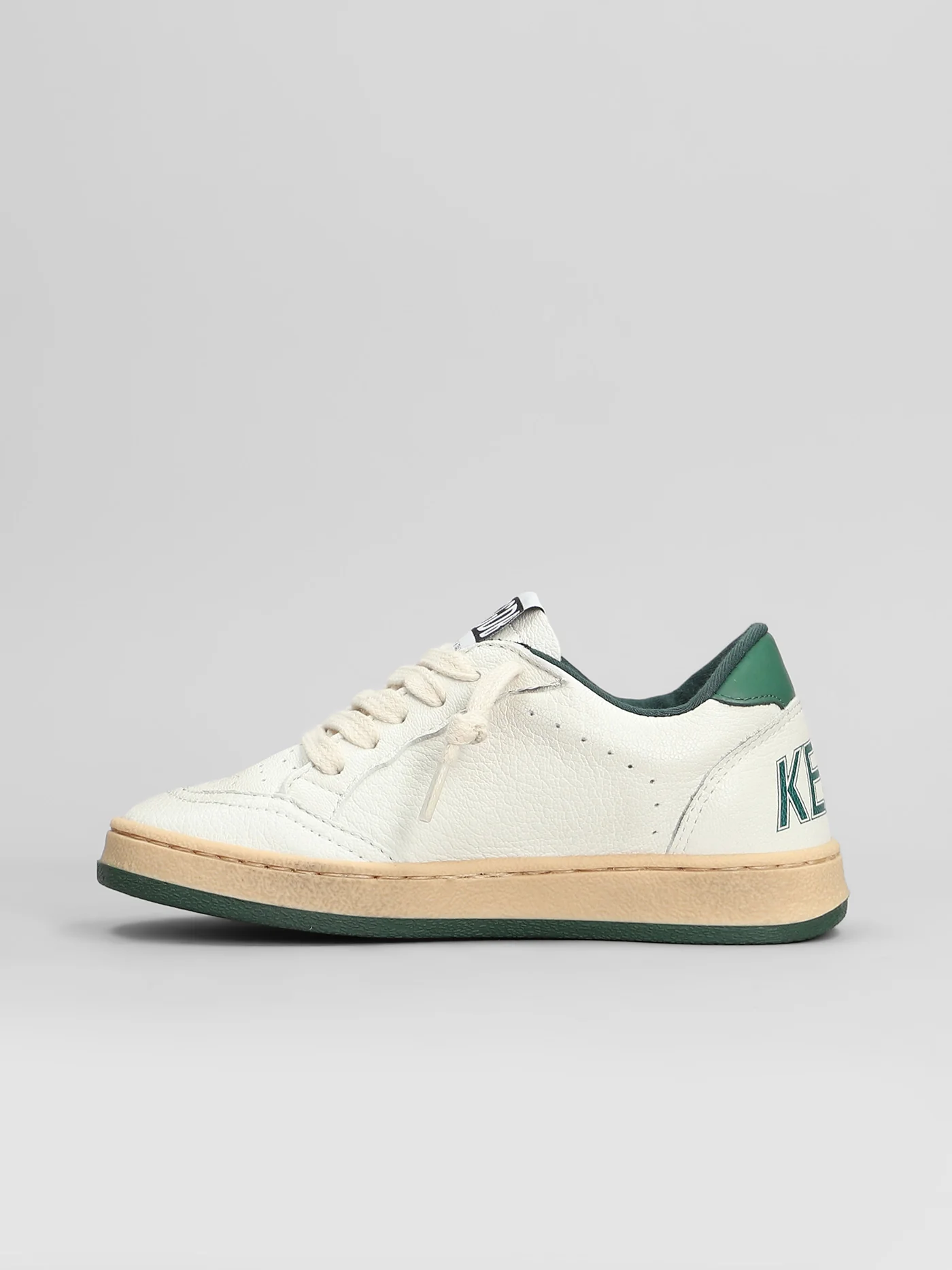 Ball Star Sneakers in white leather - Image 3