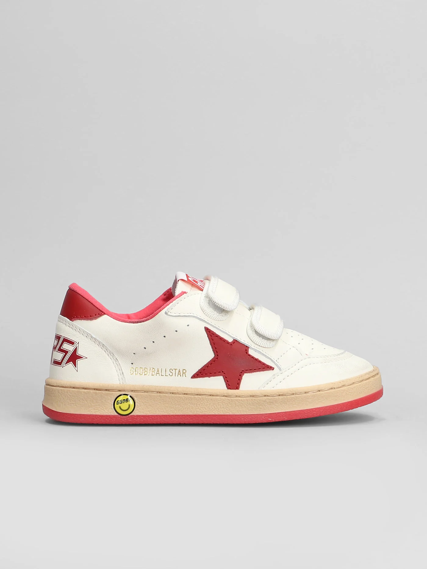 Ball Star Sneakers in white leather