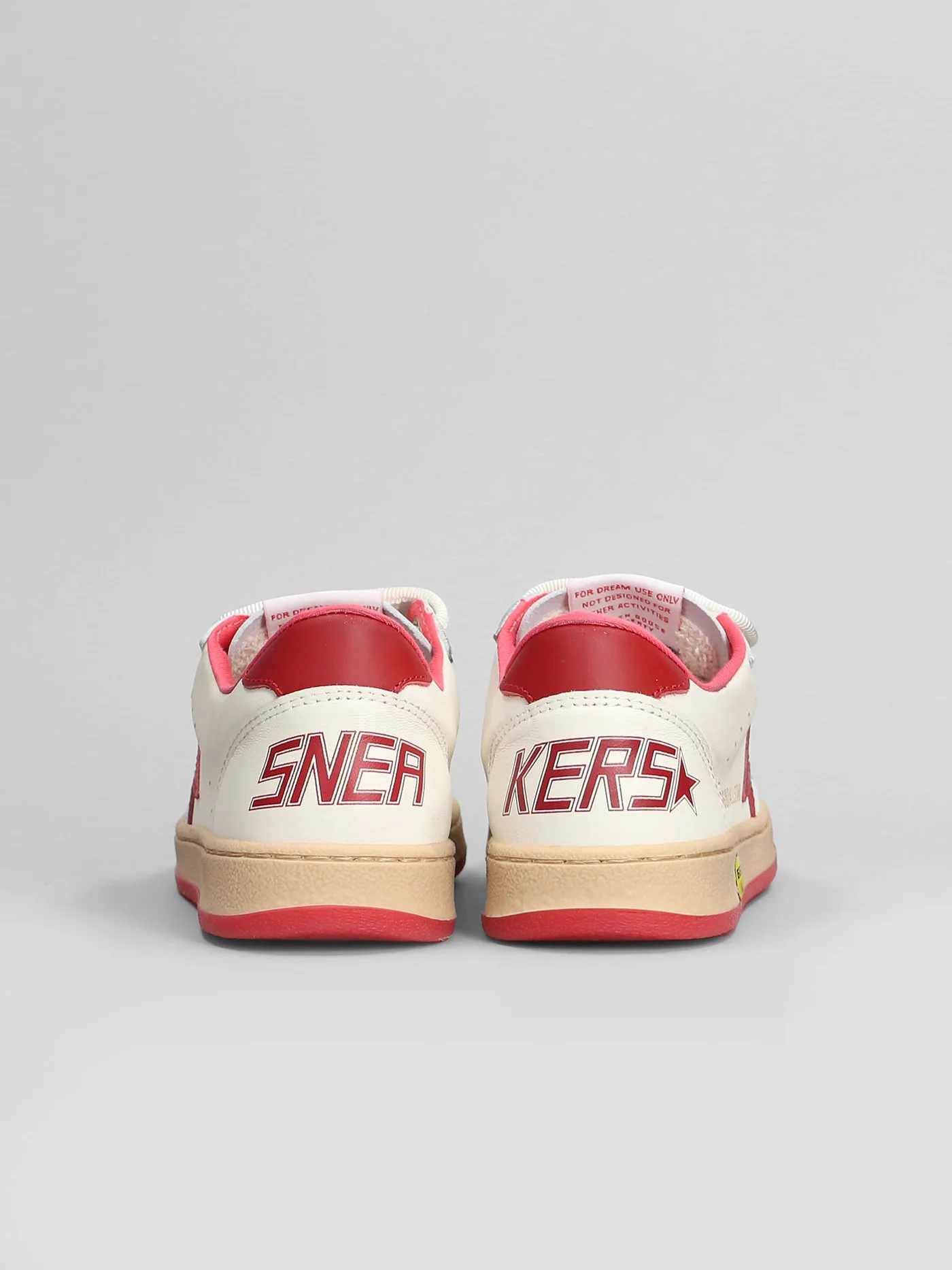 Ball Star Sneakers in white leather - Image 4