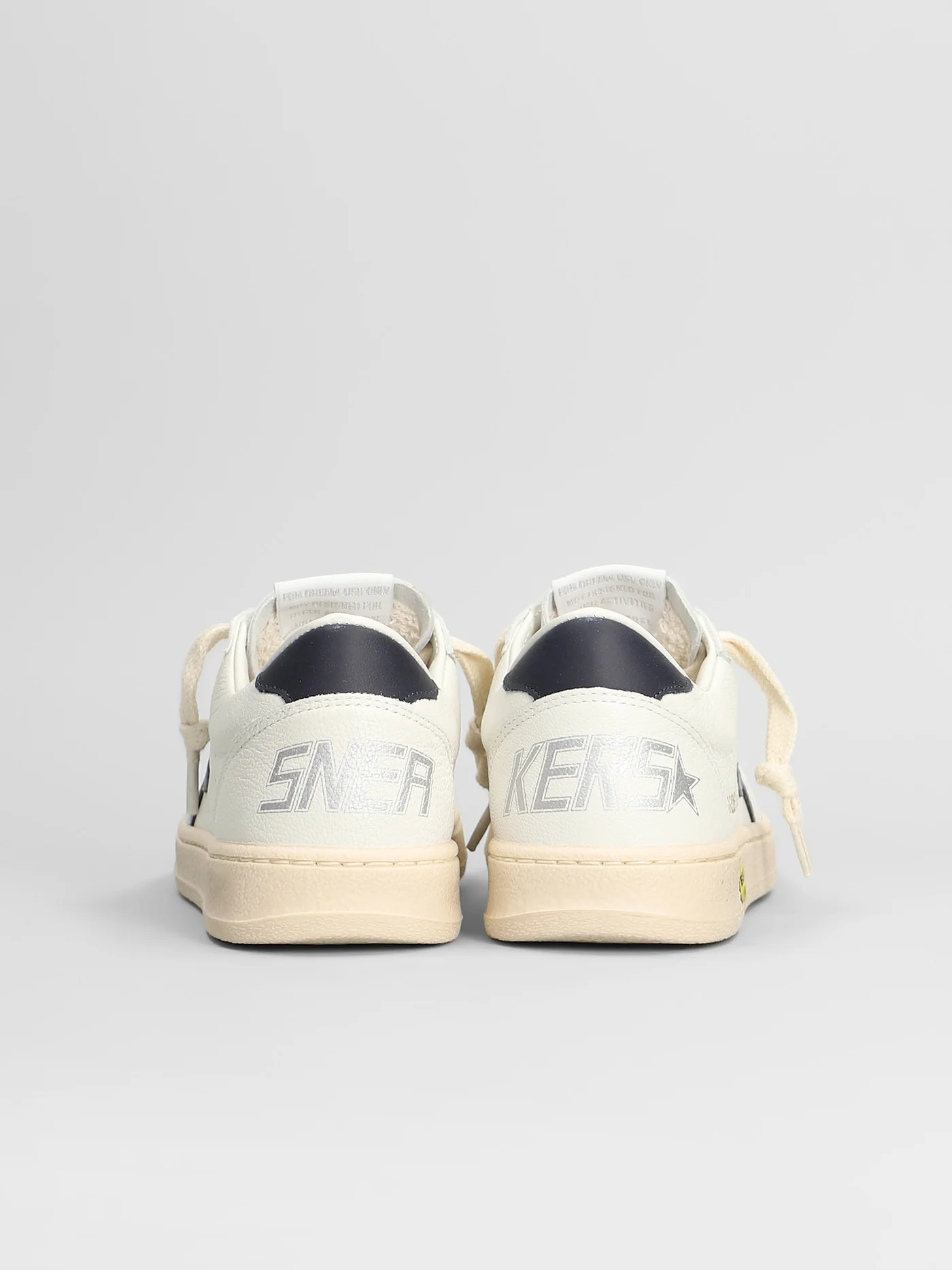 Ball Star Sneakers in white leather - Image 4