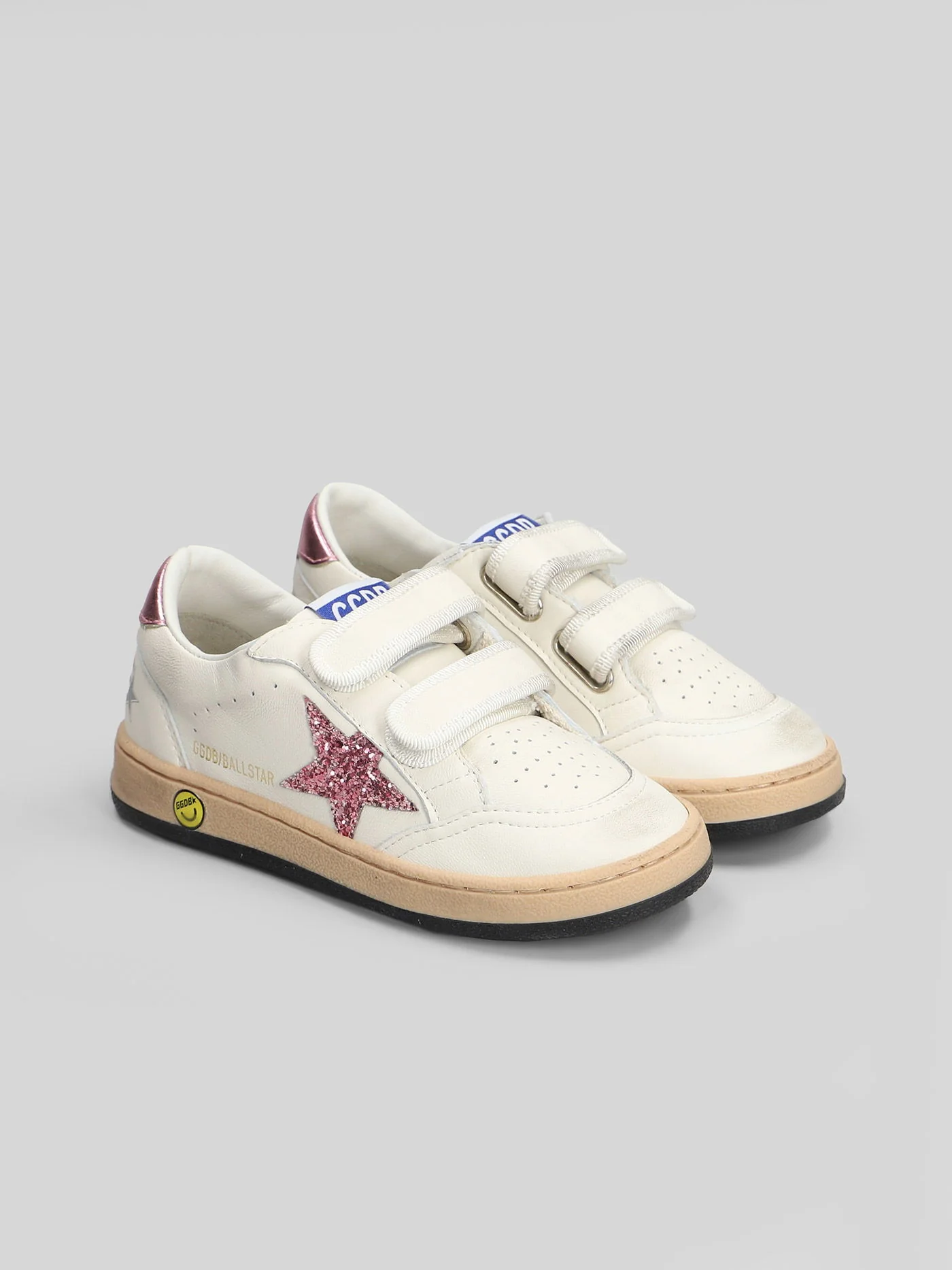Ball Star Sneakers in white leather - Image 2