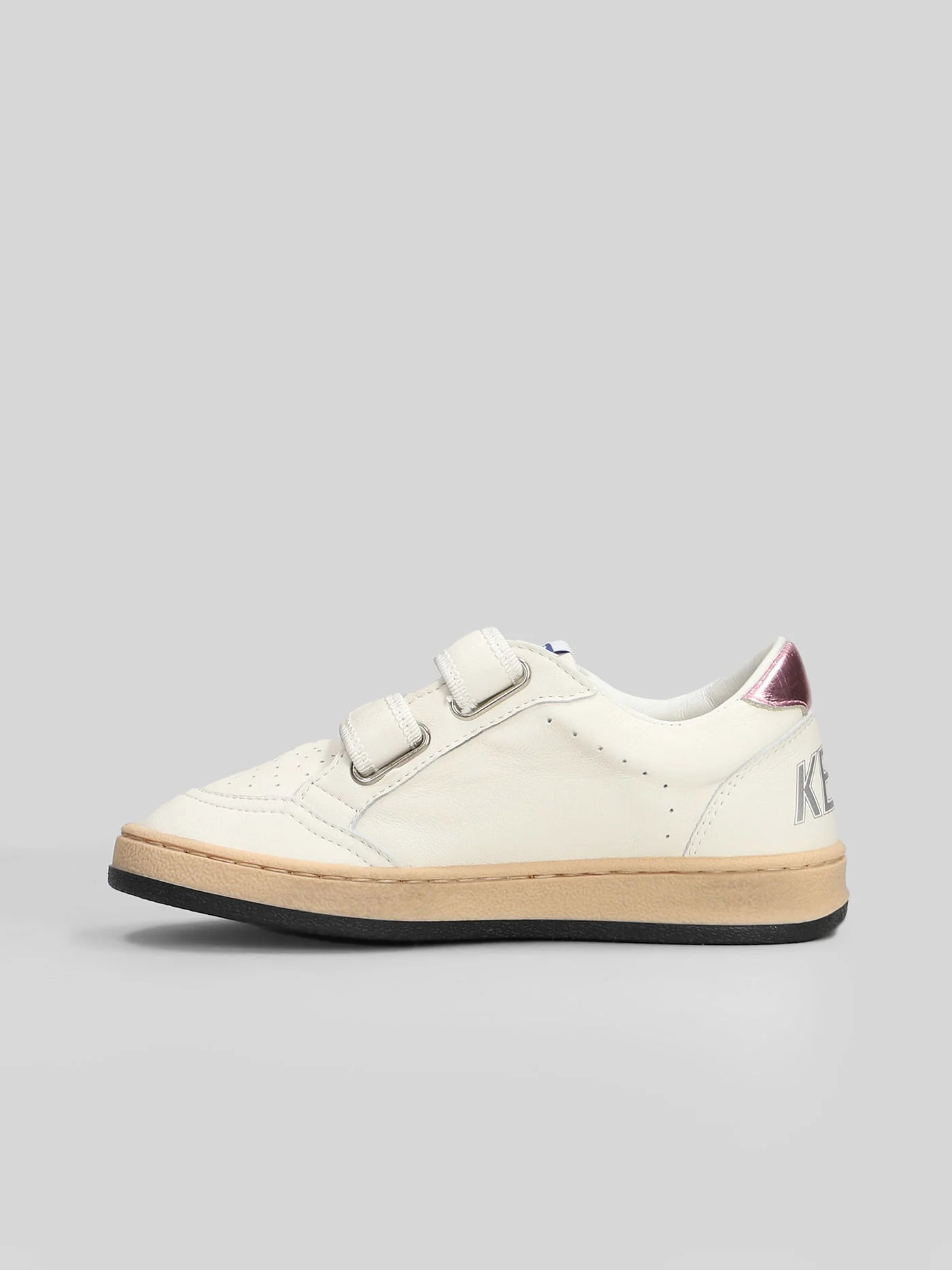 Ball Star Sneakers in white leather - Image 3