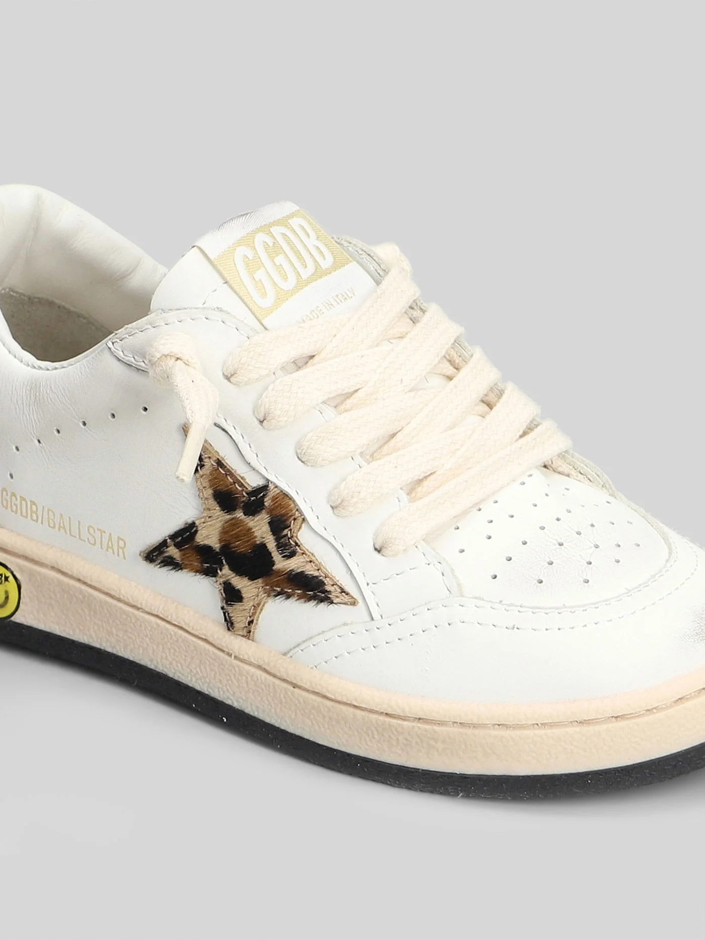 Ball Star Sneakers in white leather - Image 15