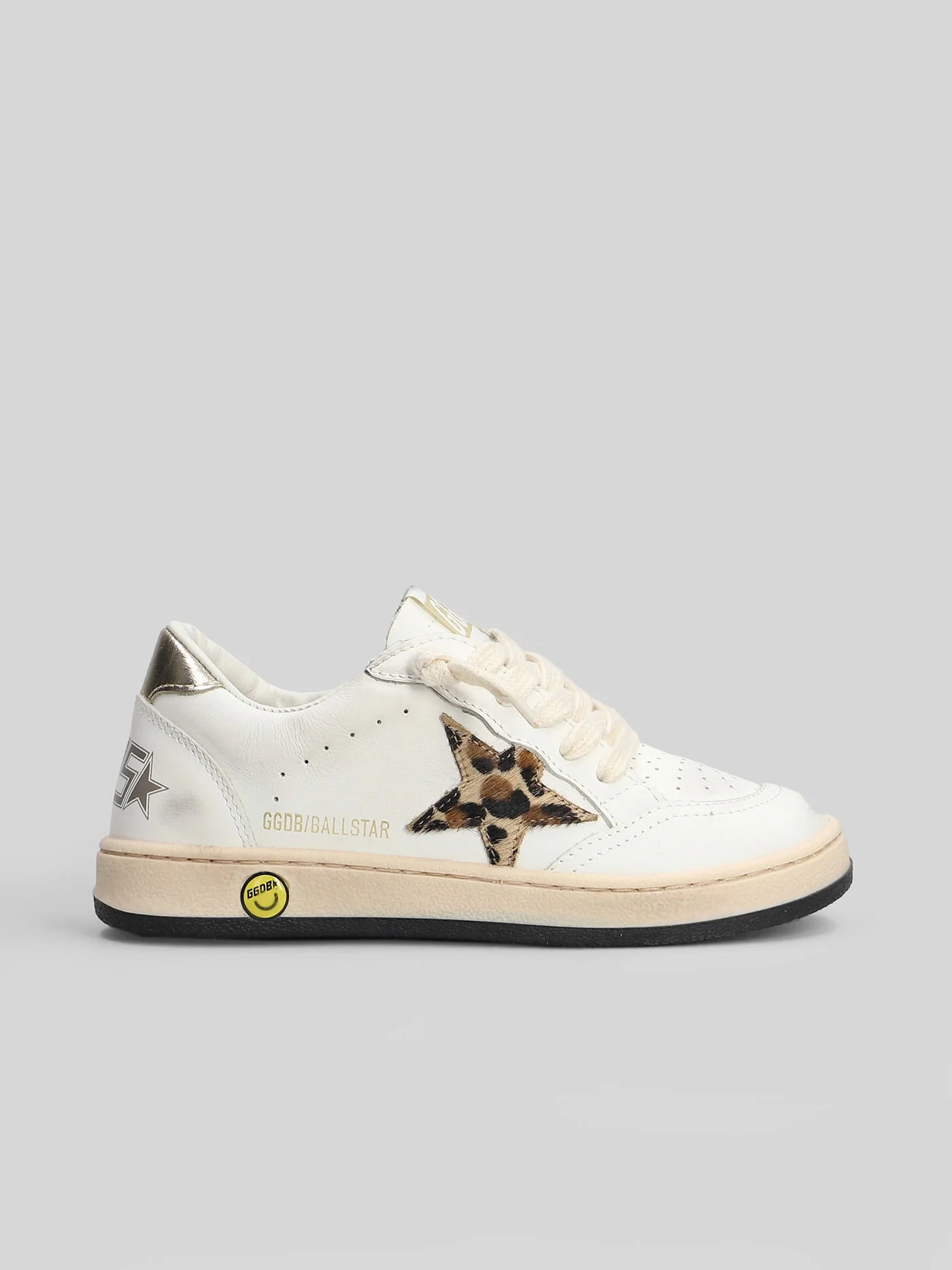 Ball Star Sneakers in white leather - Image 16