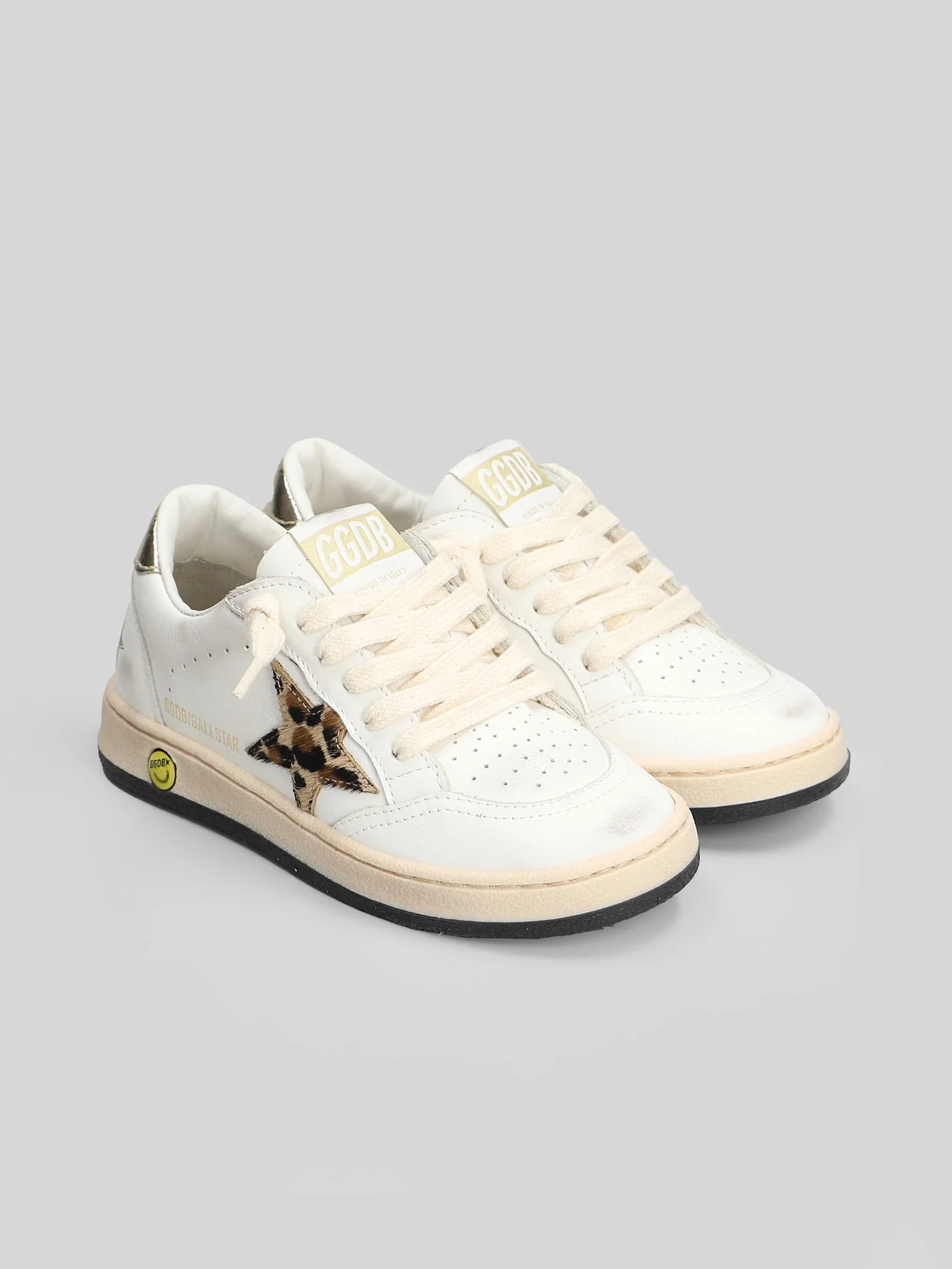 Ball Star Sneakers in white leather - Image 27