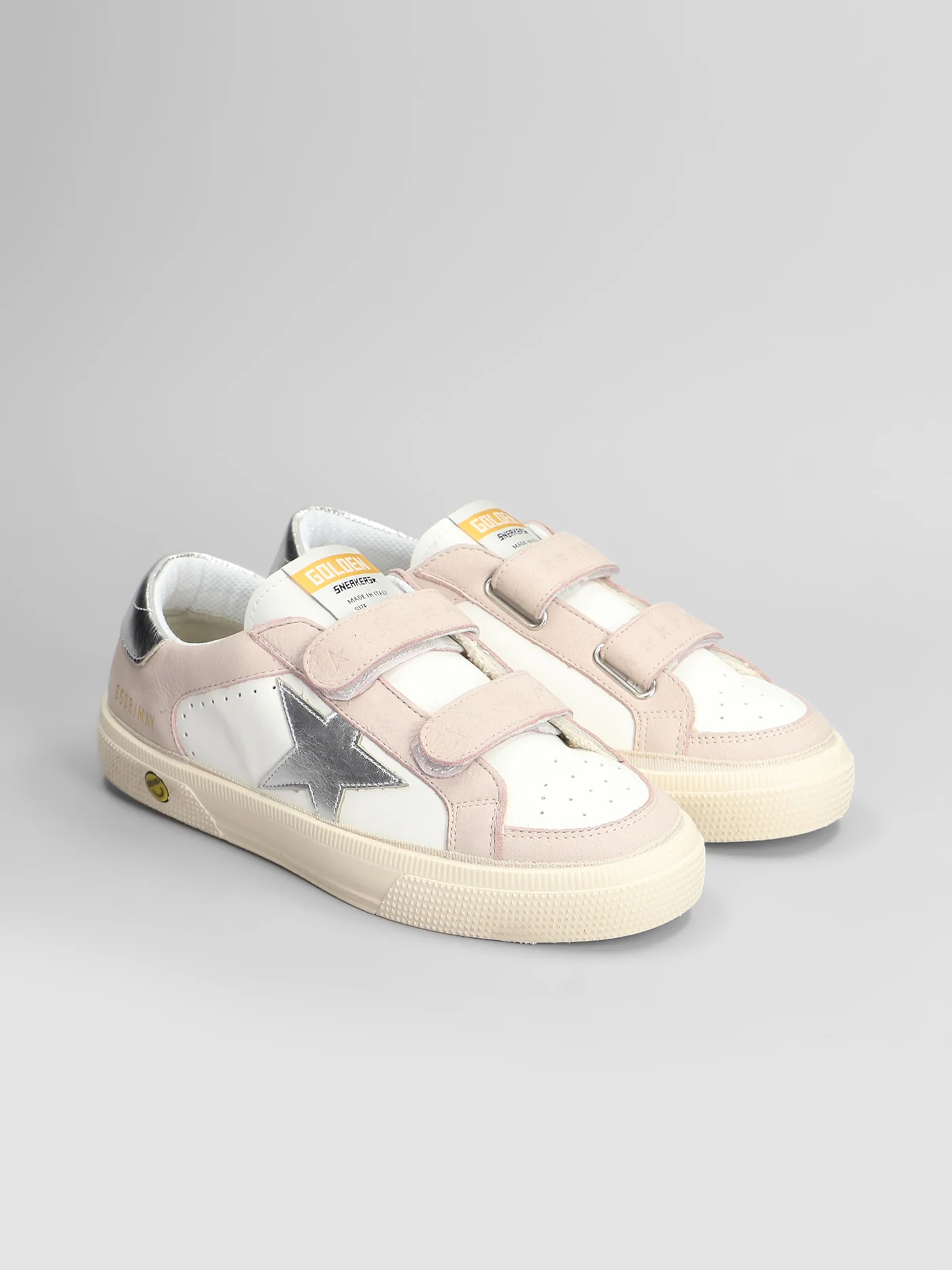 May School Sneakers in rose-pink leather - Image 2