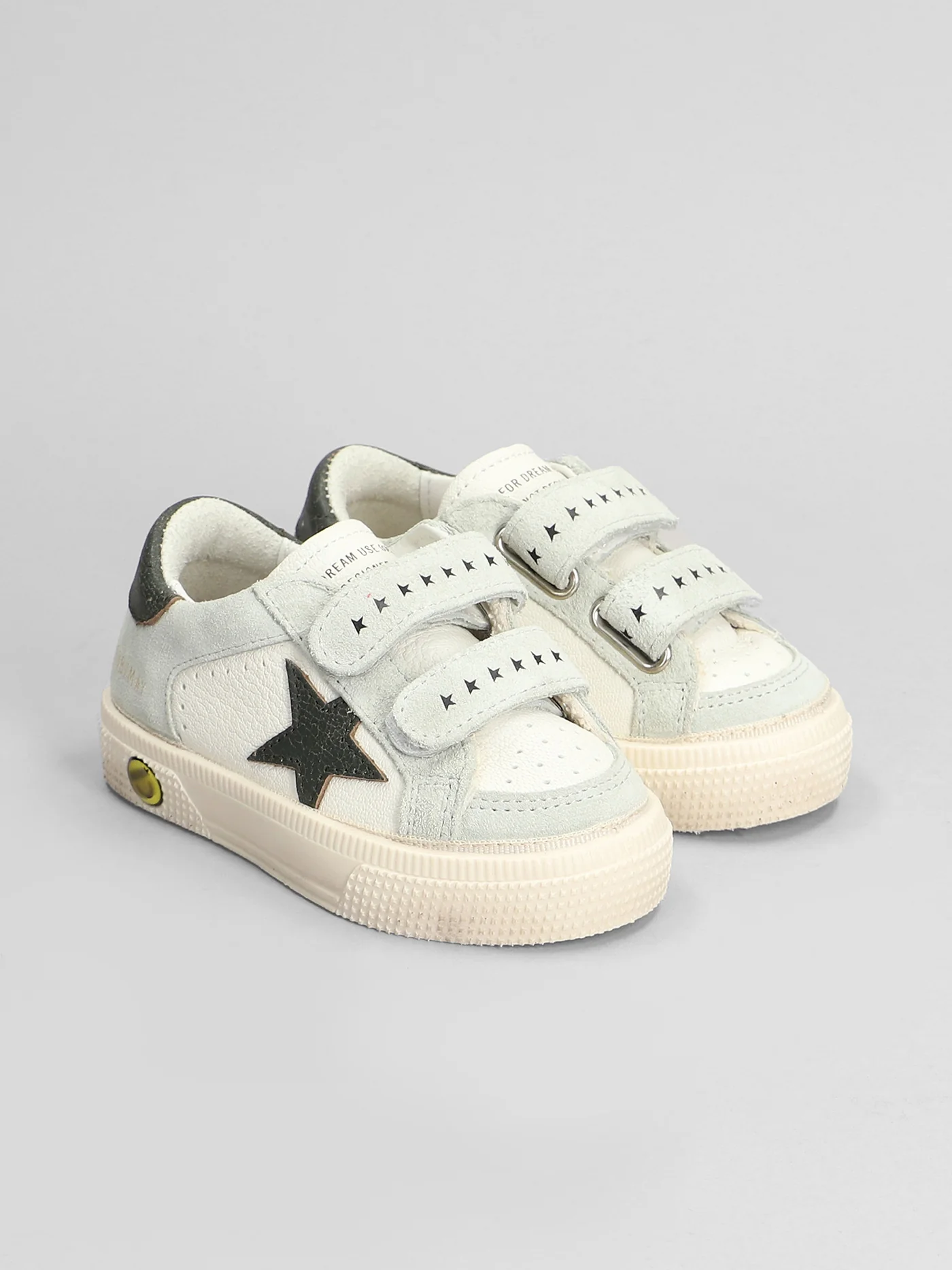 May School Sneakers in white suede and leather - Image 2