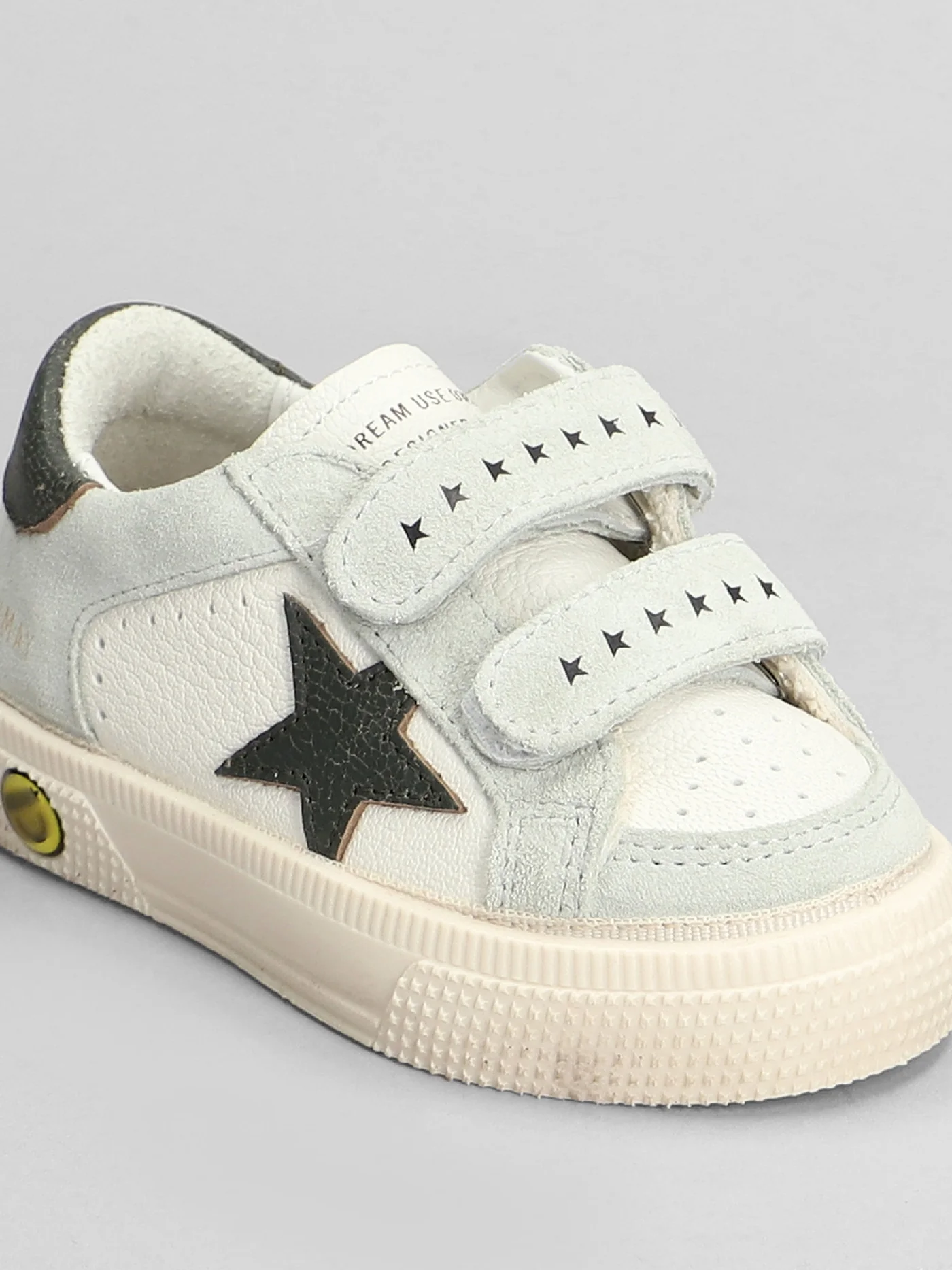 May School Sneakers in white suede and leather - Image 5