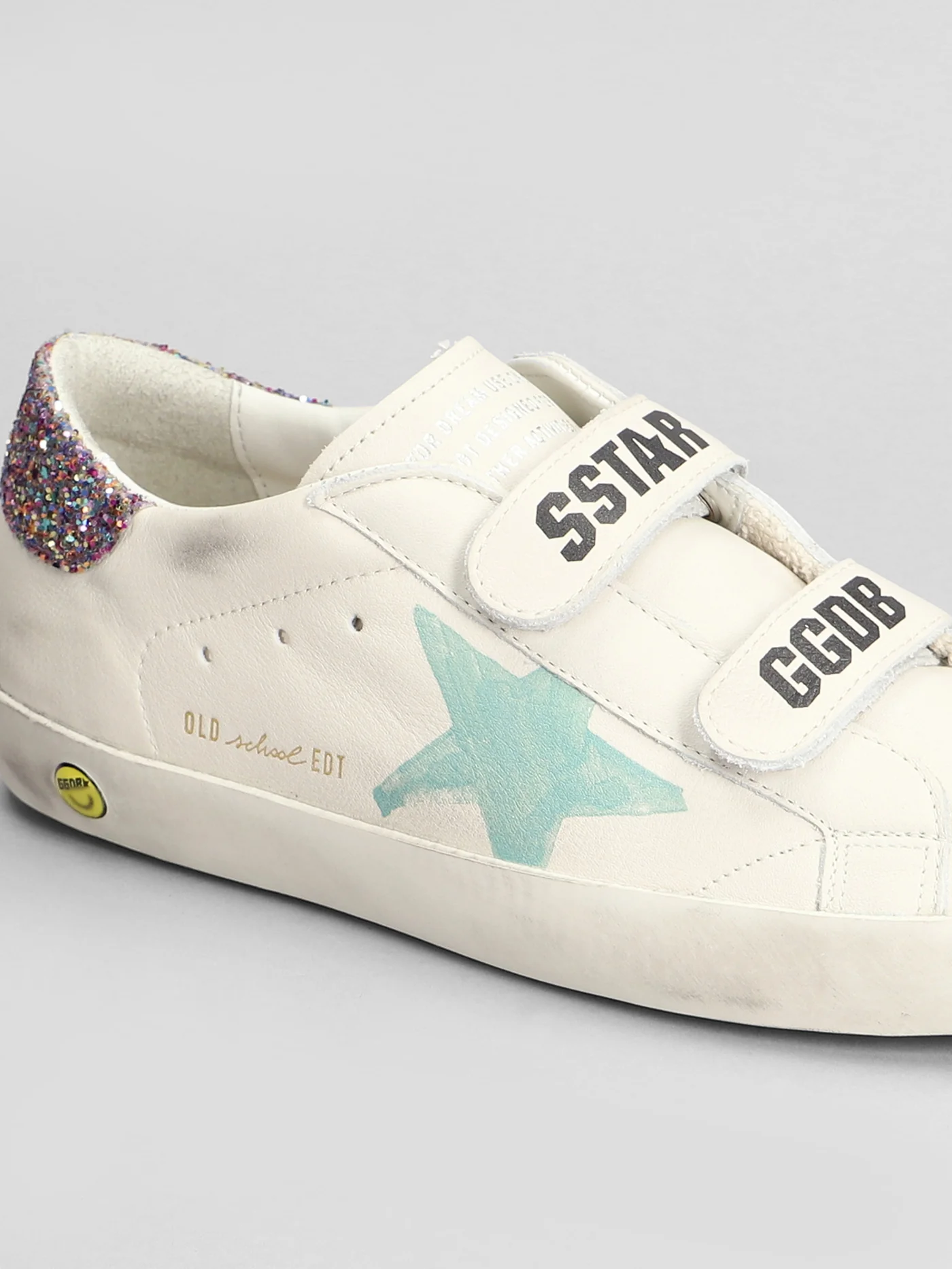 Old School Sneakers in beige leather - Image 5