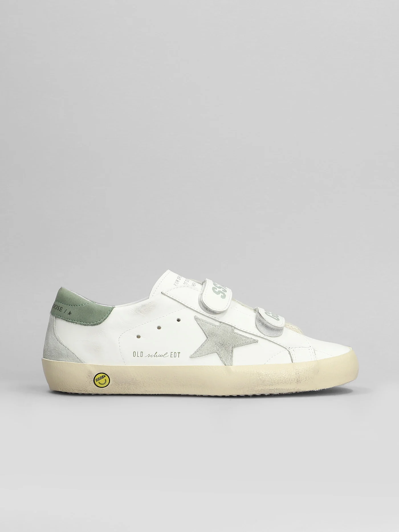 Old School Sneakers in white leather