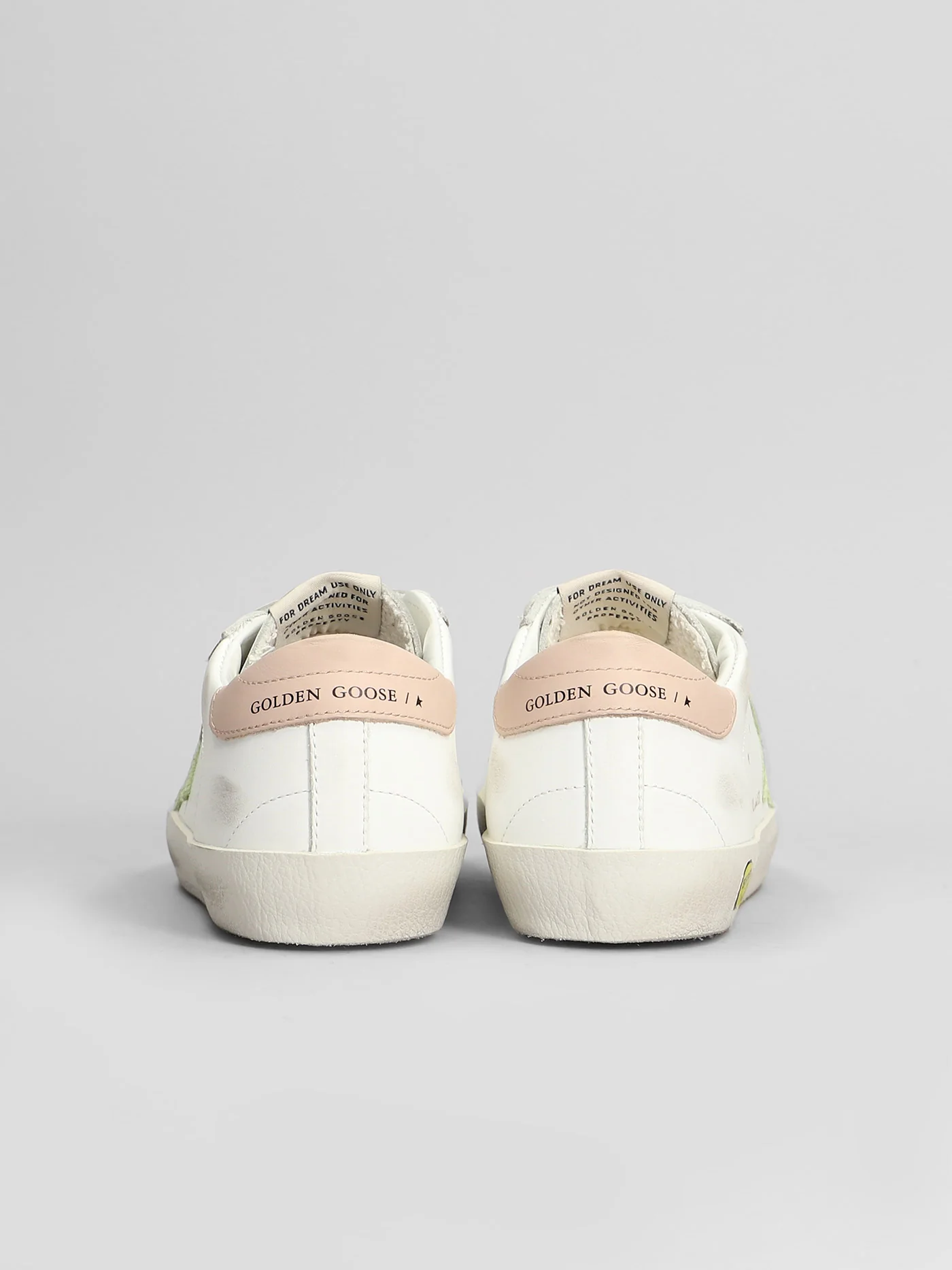 Old School Sneakers in white leather - Image 4