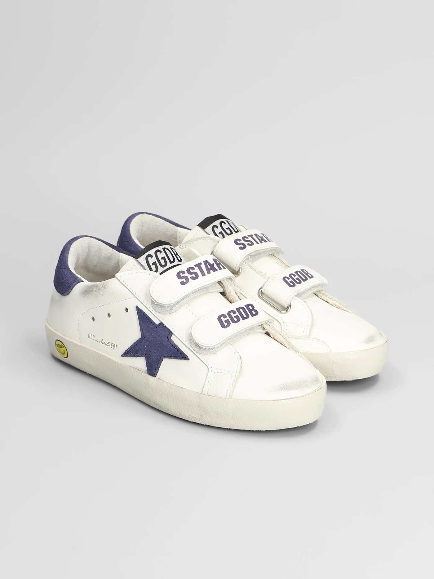 Old School Sneakers in white leather - Image 2