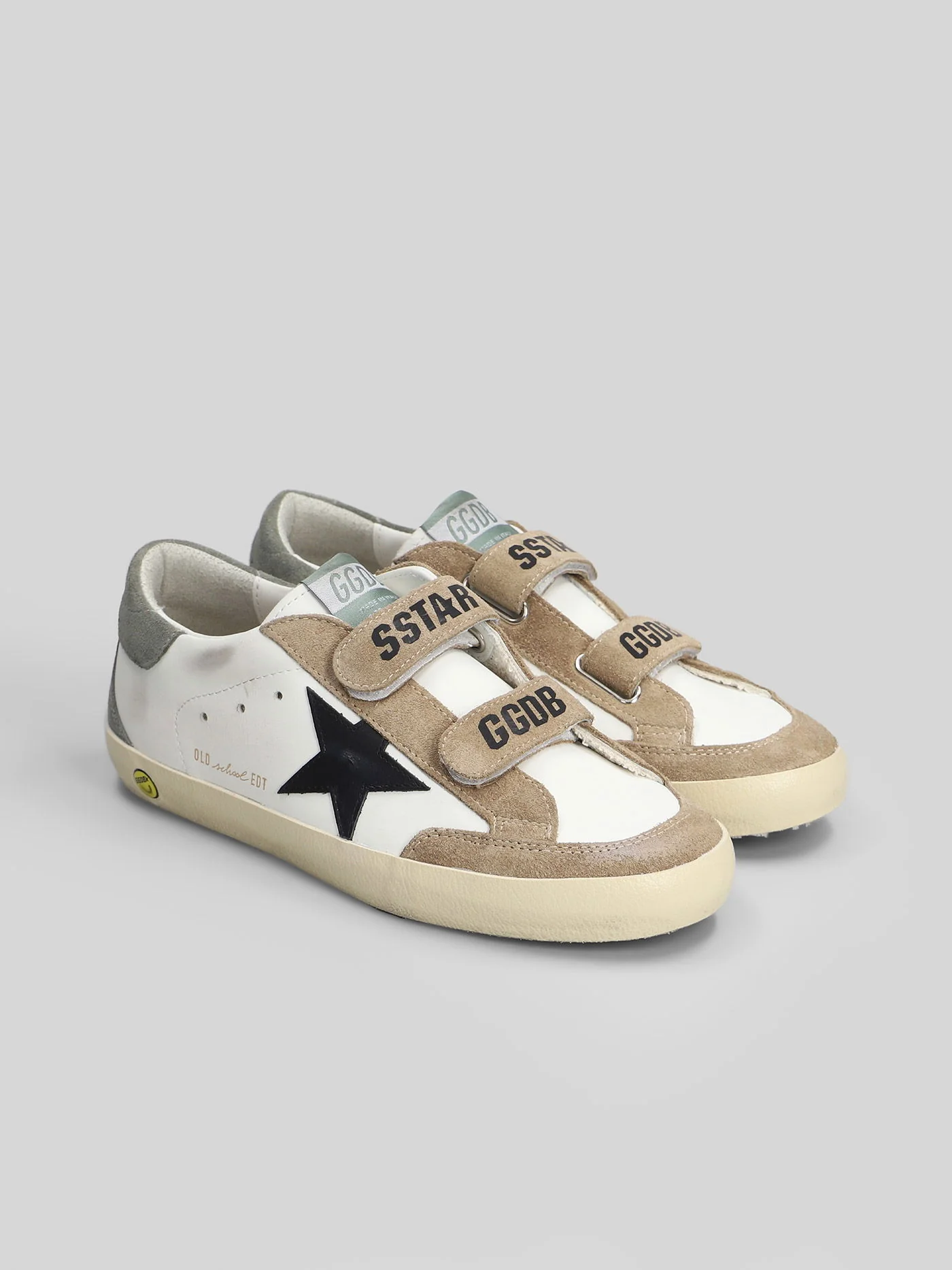 Old School Sneakers in white suede and leather - Image 2