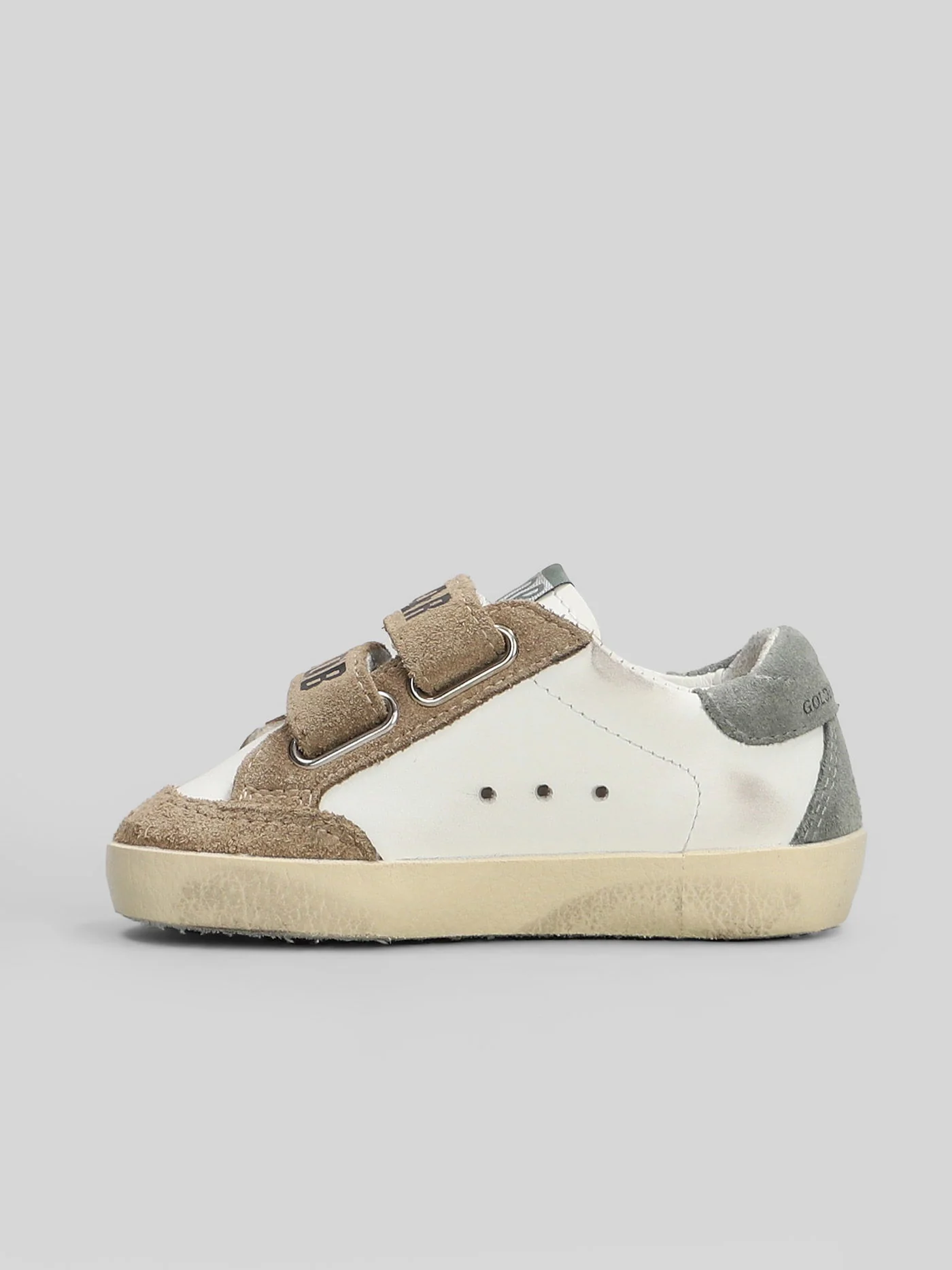 Old School Sneakers in white suede and leather - Image 3