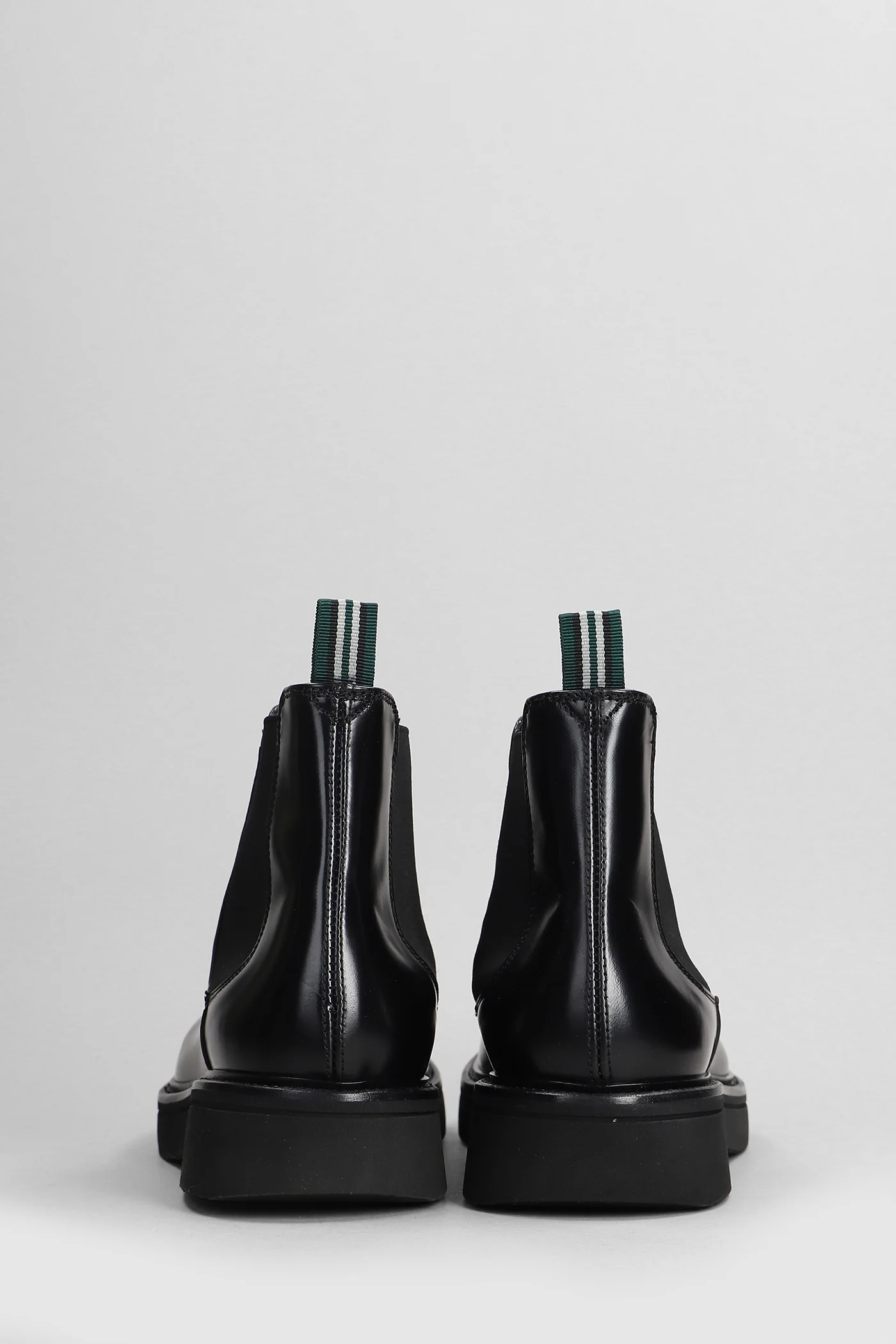 Combat boots in black leather - Image 4