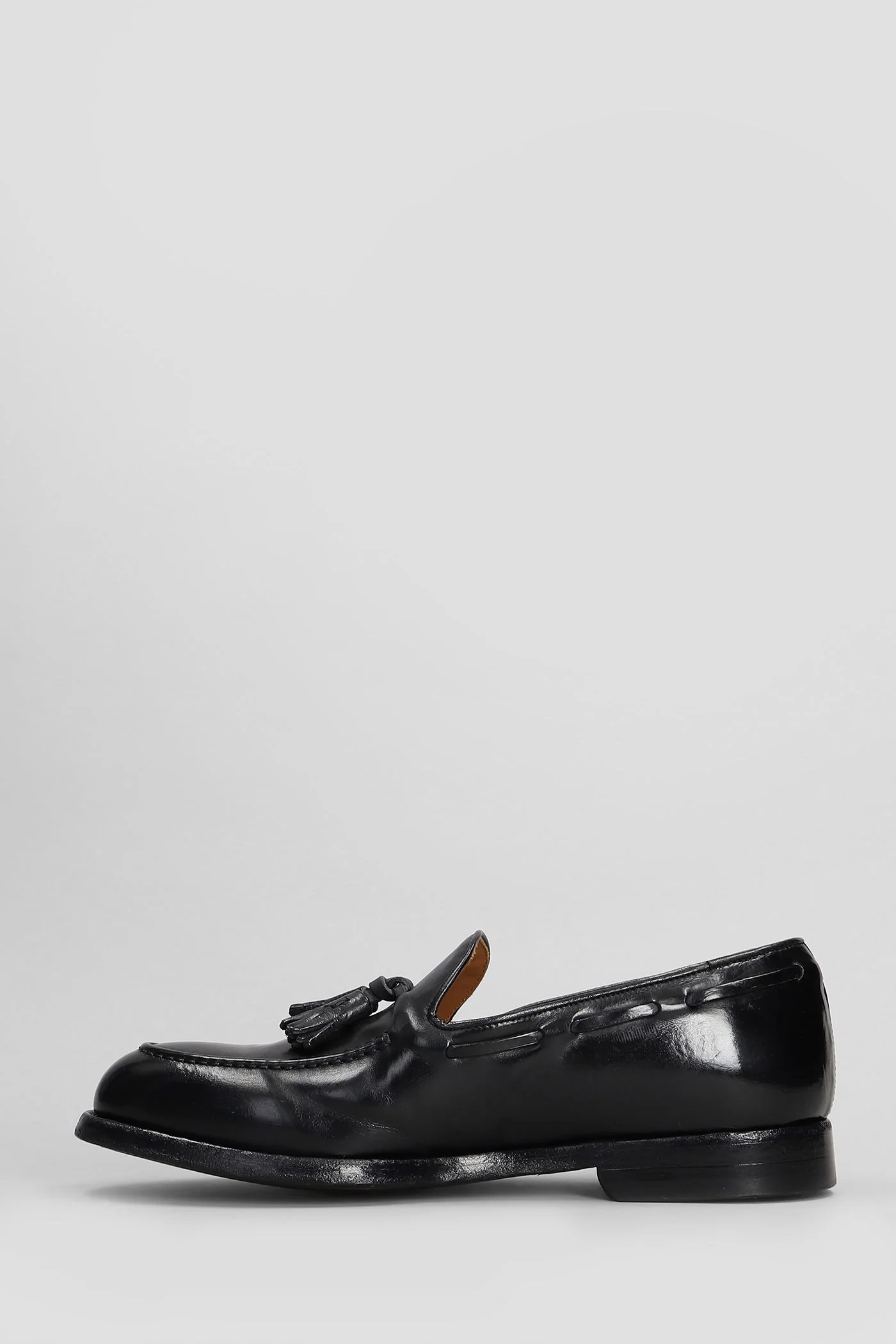 Loafers in black leather - Image 3