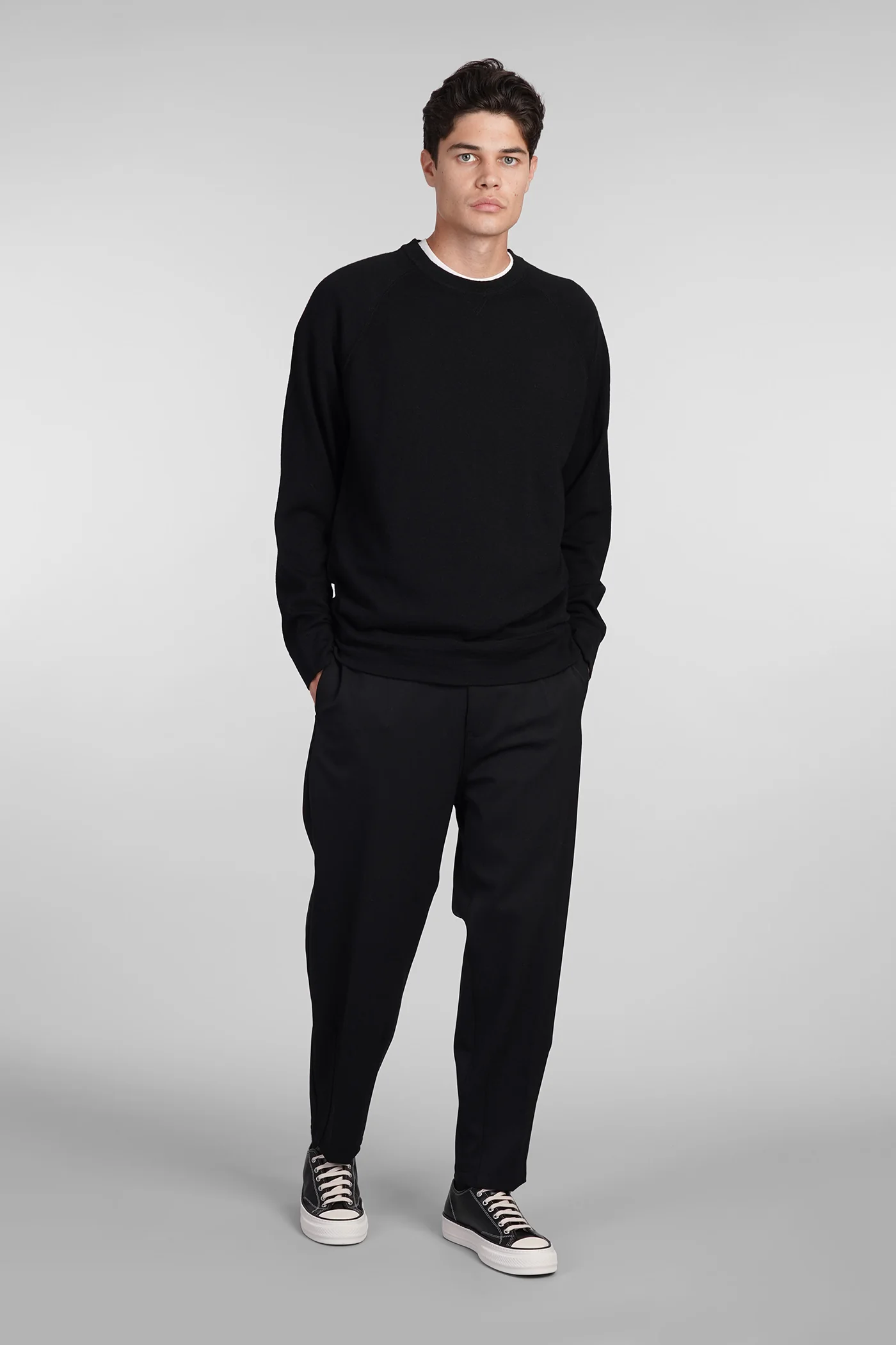Knitwear in black wool - Image 2