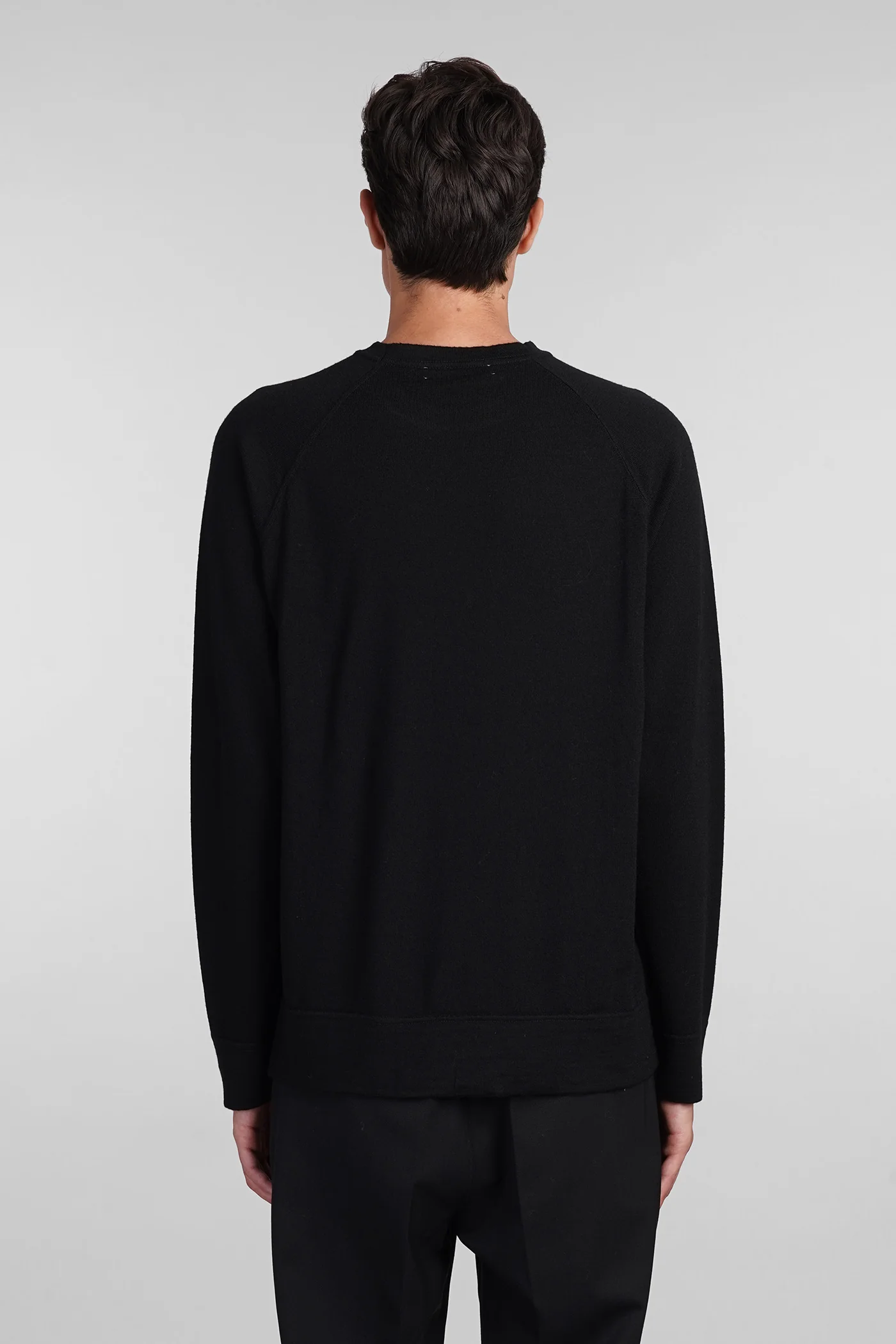 Knitwear in black wool - Image 3